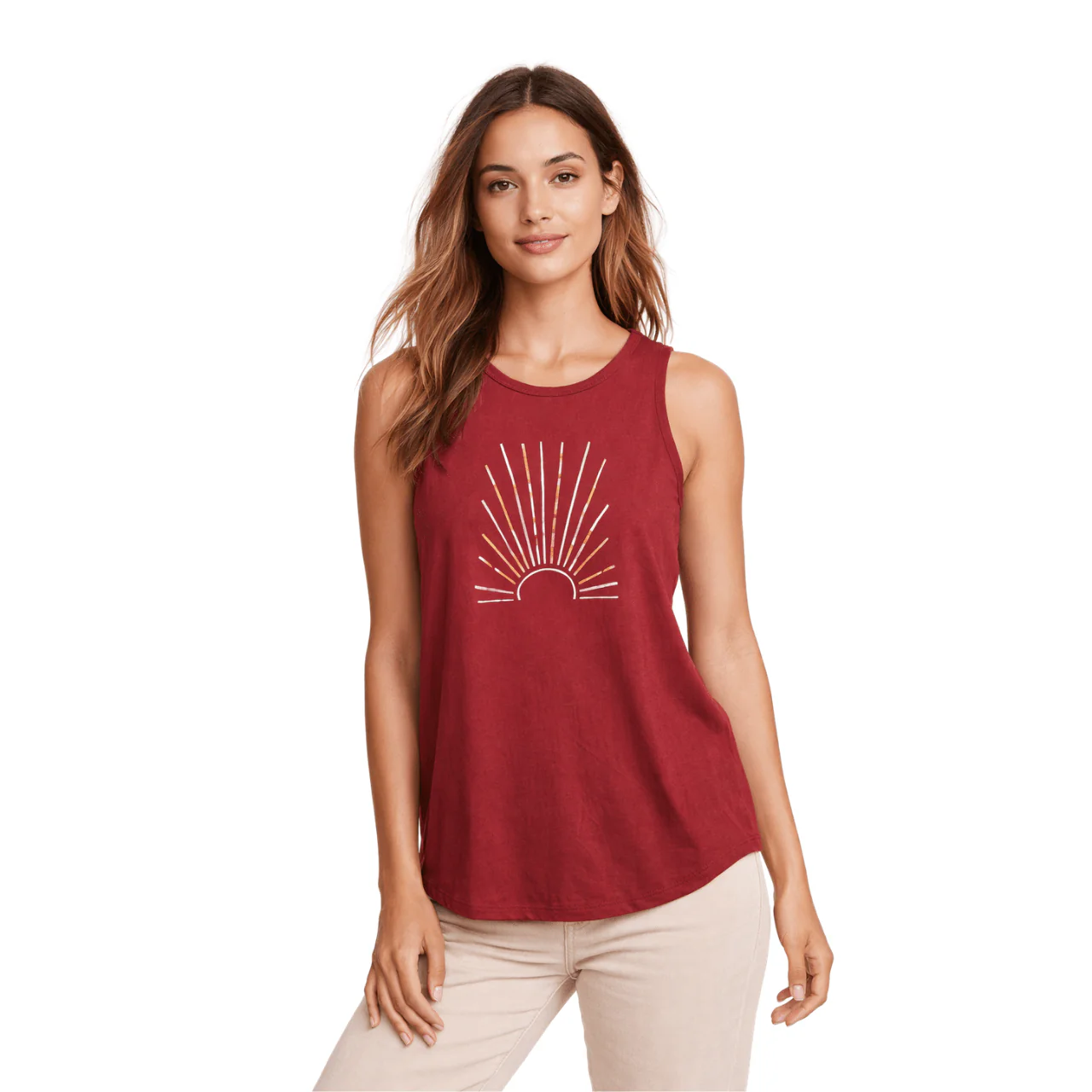 Graphic Sleeveless Crew Neck Tank Top - Image 4