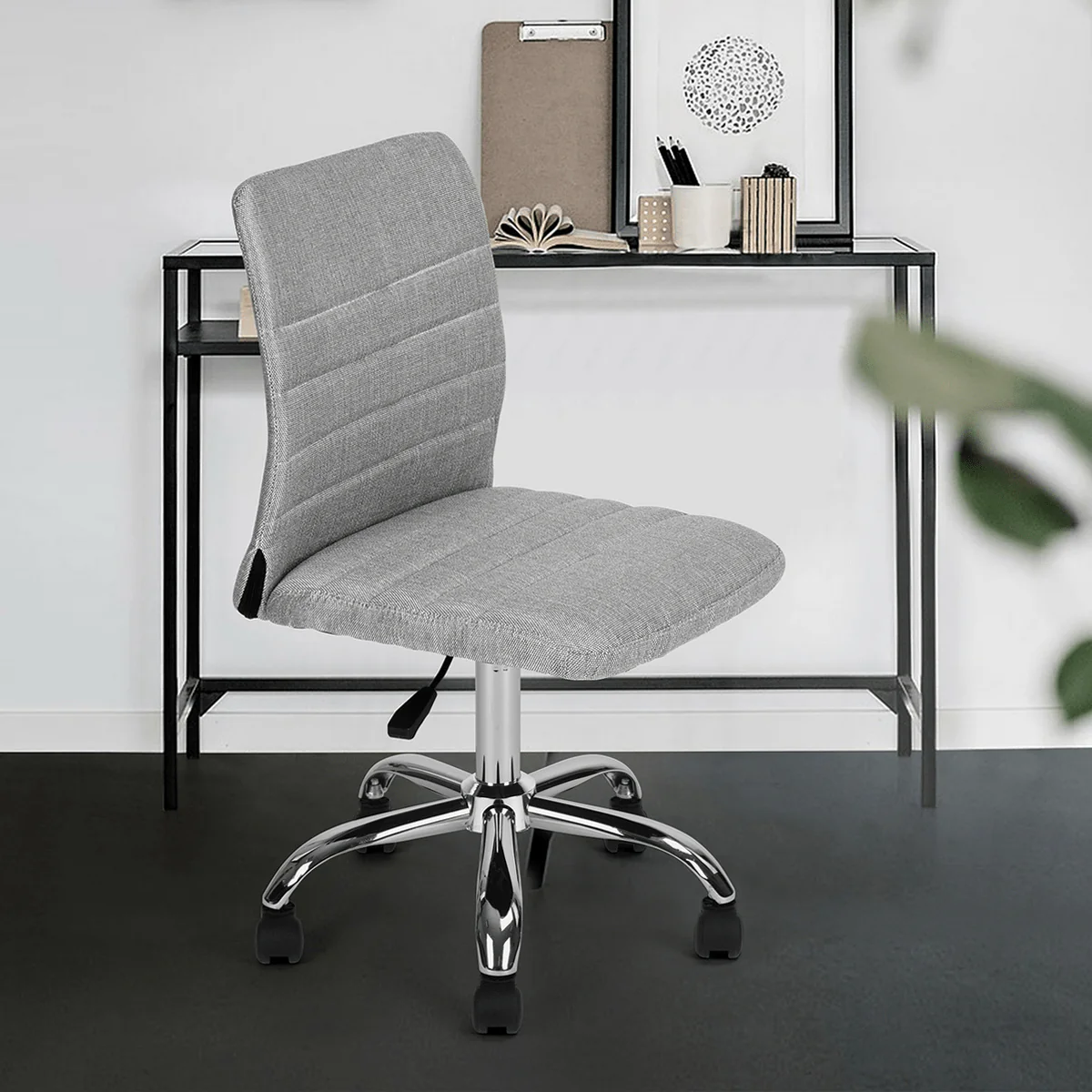 Hertha - Adjustable Office Chair | 5 Castors | Grey