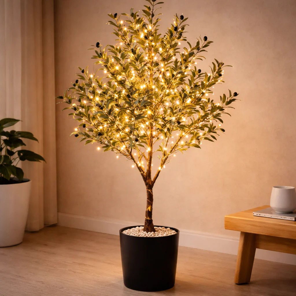 Illuminated Olive Tree LED Decor – 125 cm