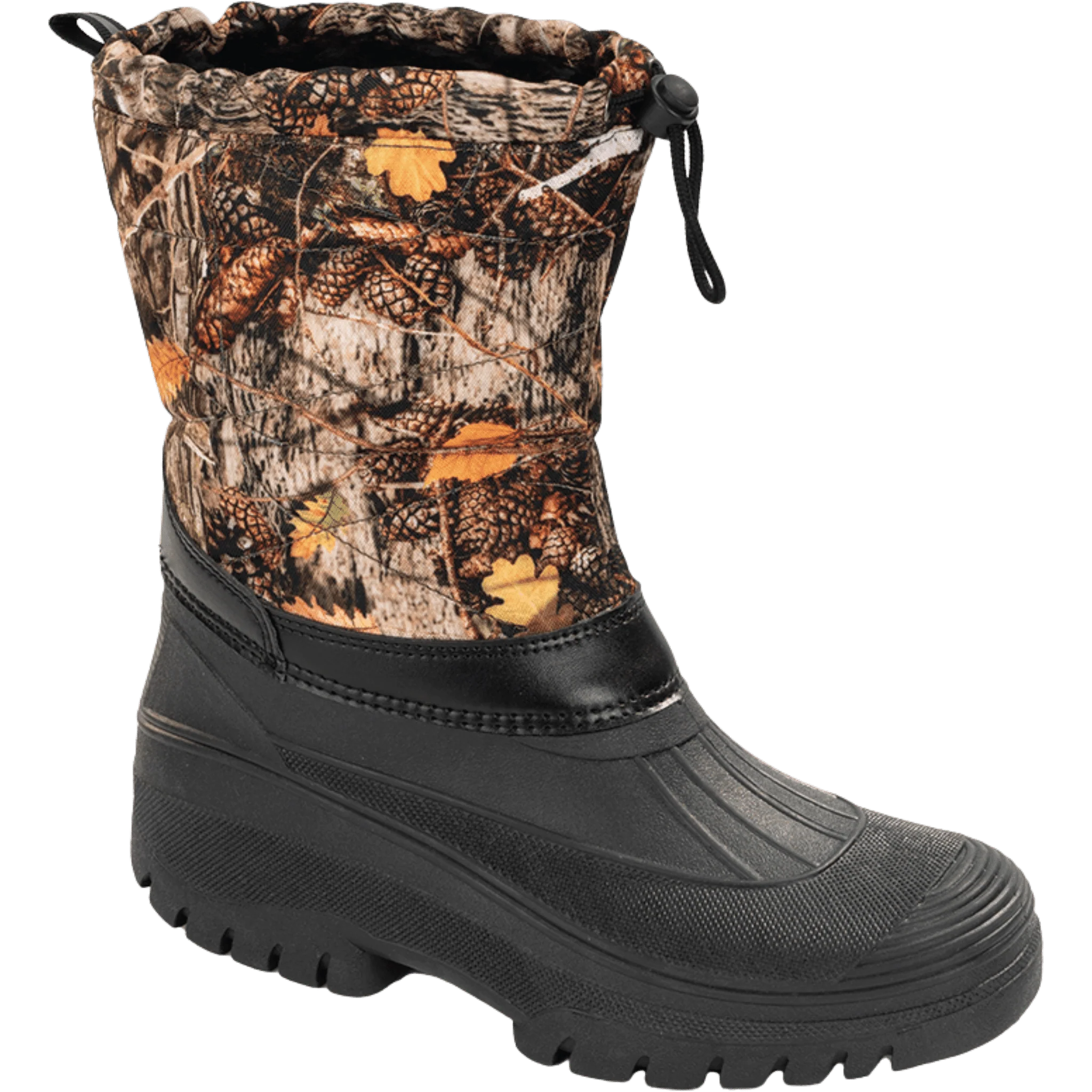 Insulated Winter Boot with Camouflage Print