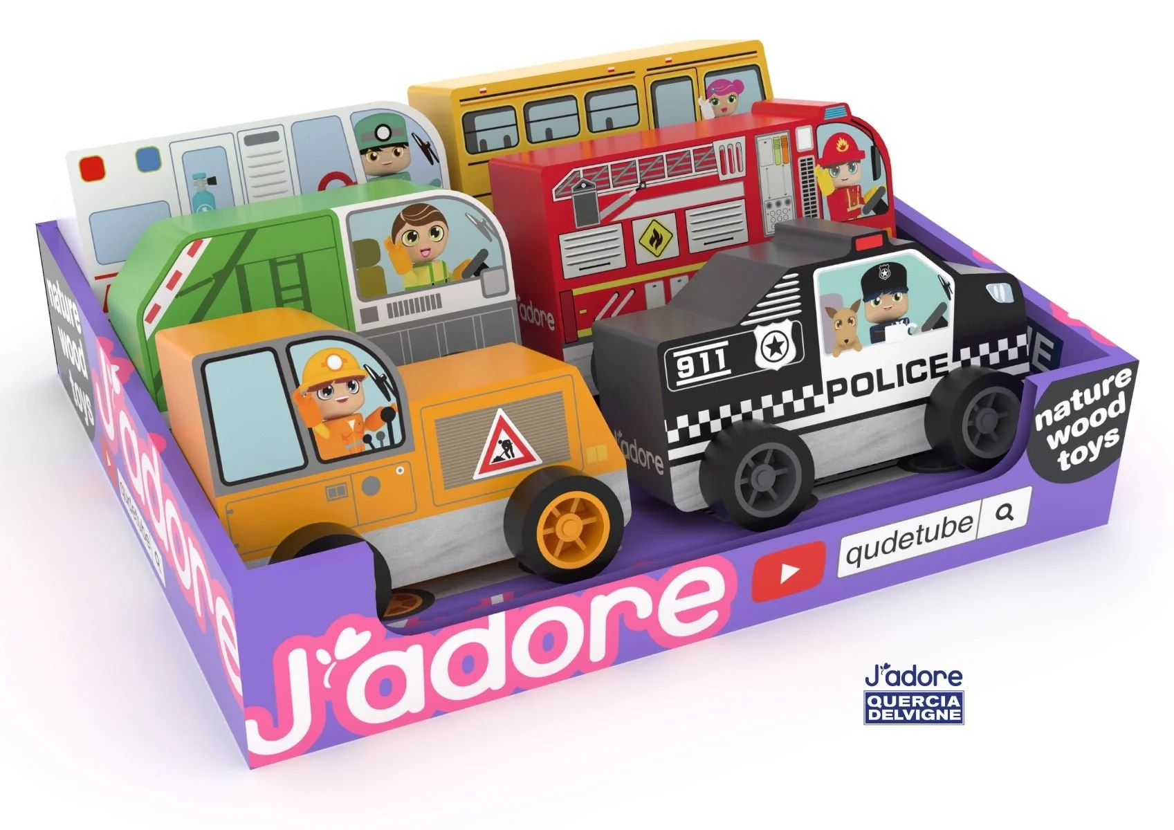 J'adore City Car Set