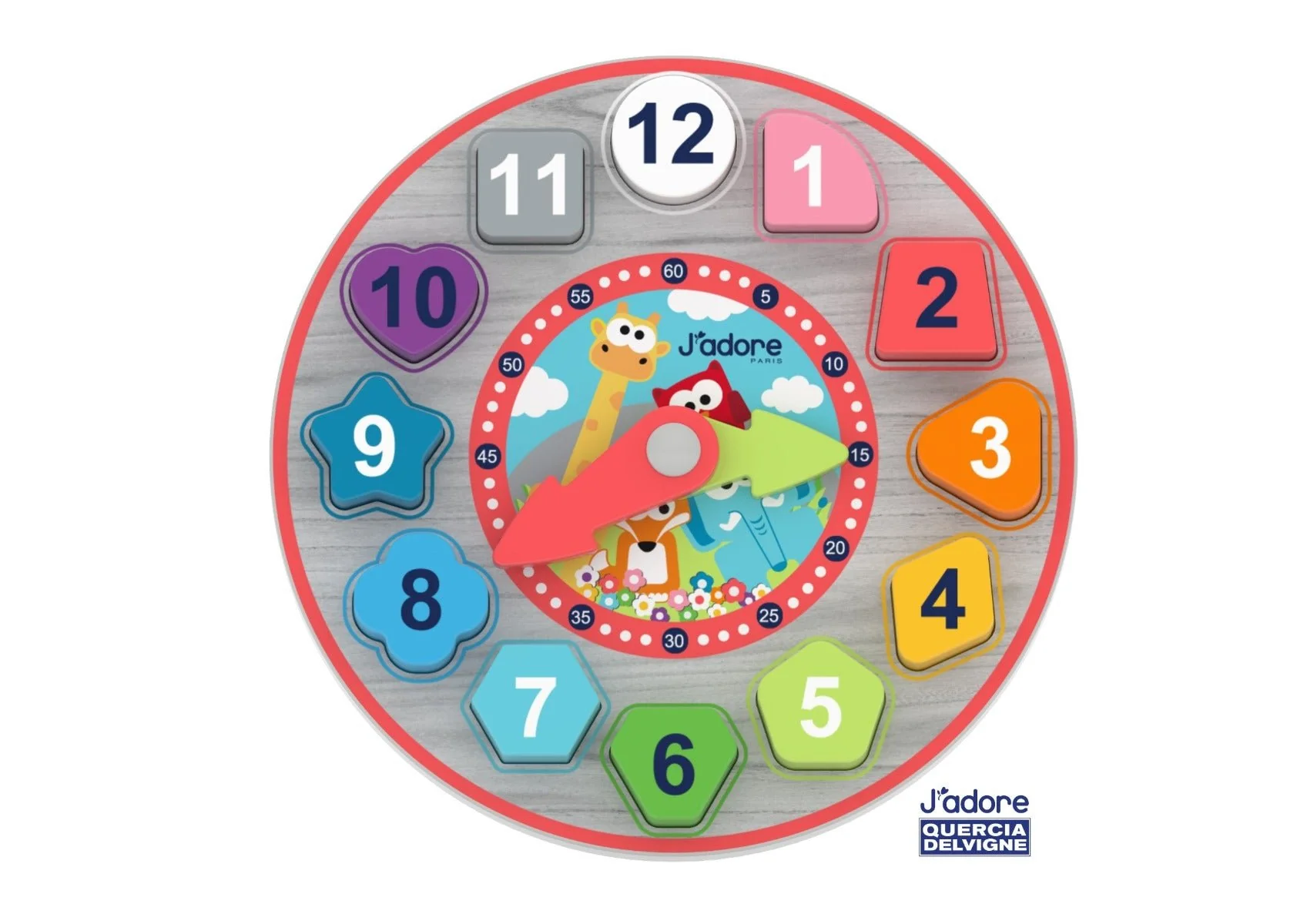 J'adore Wood Learning Clock  - Image 2