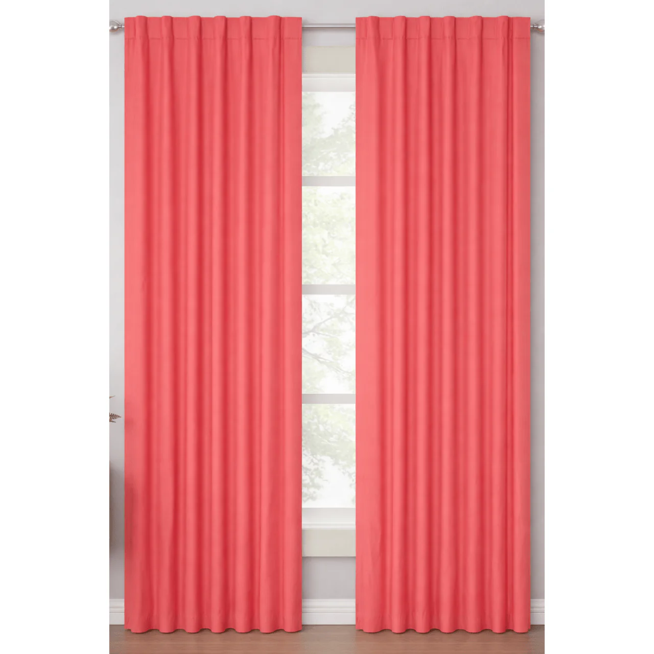 Jacob Back Tab Lined Faux Linen Curtain Panels – 52X84  (2-Pack) - Image 2
