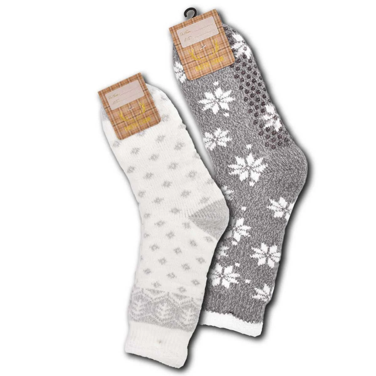 Jacquard Snowflake Sherpa Lined Mid Calf