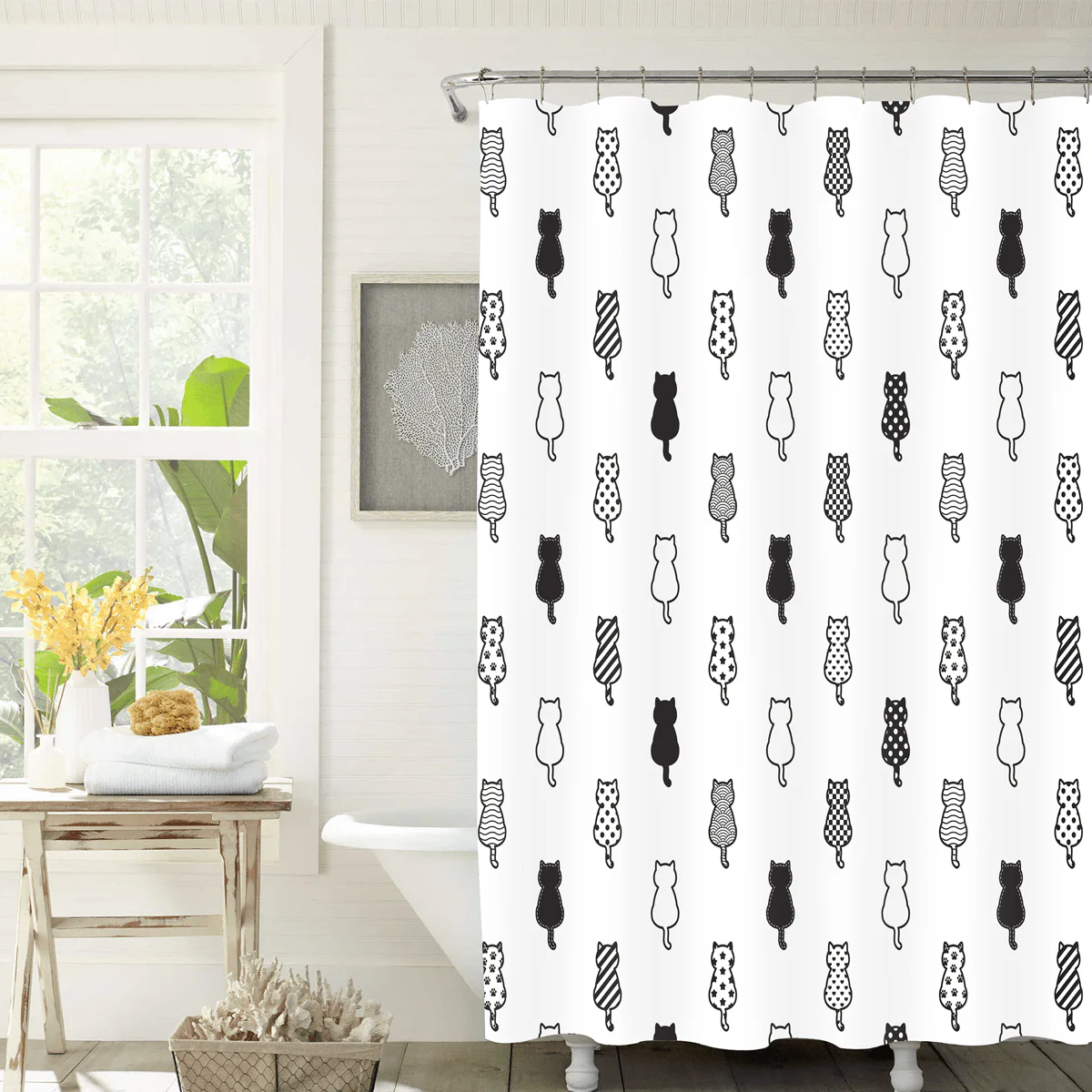 Kitty Shower Curtain