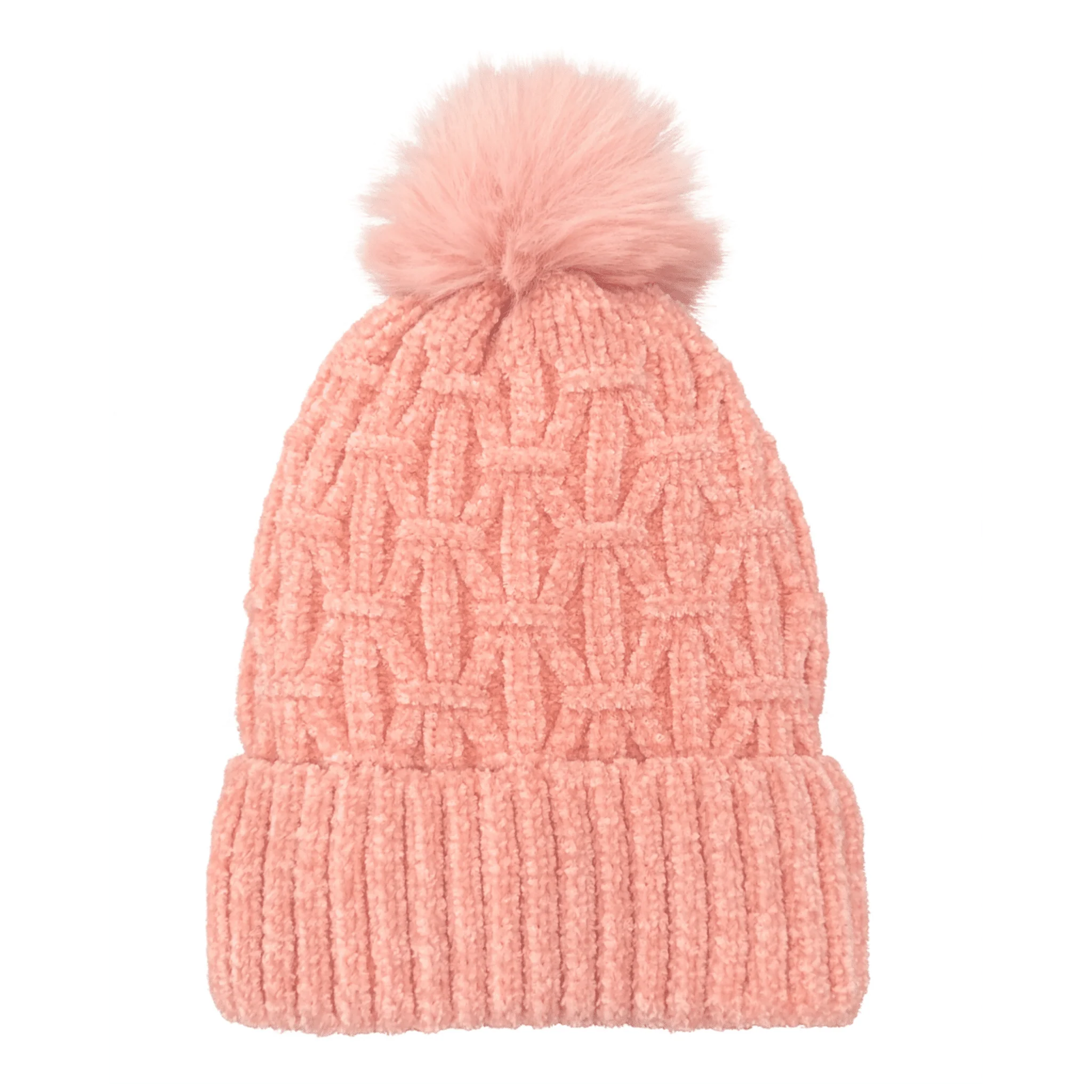 Knit Beanie with Decorative Ears and Pom-Poms - Image 2