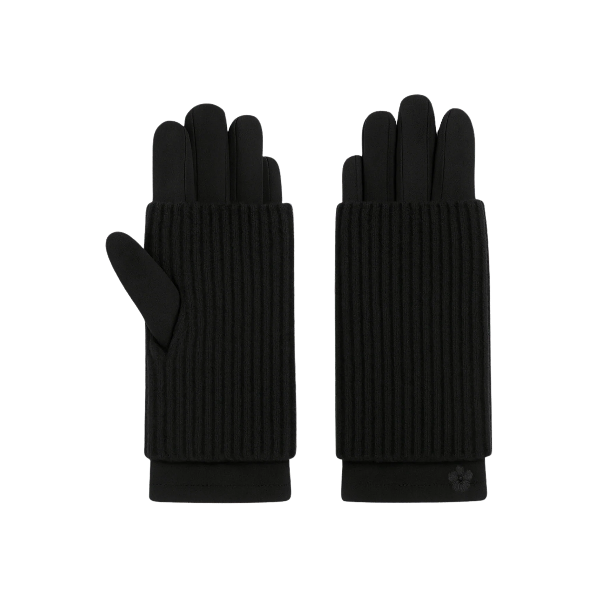 Knit Cuff Winter Gloves - Image 2