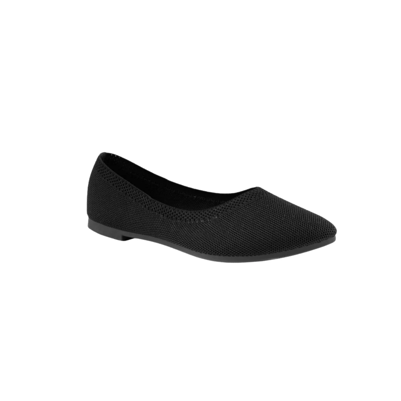 Knit Pointed Toe Ballet Flats - Image 2