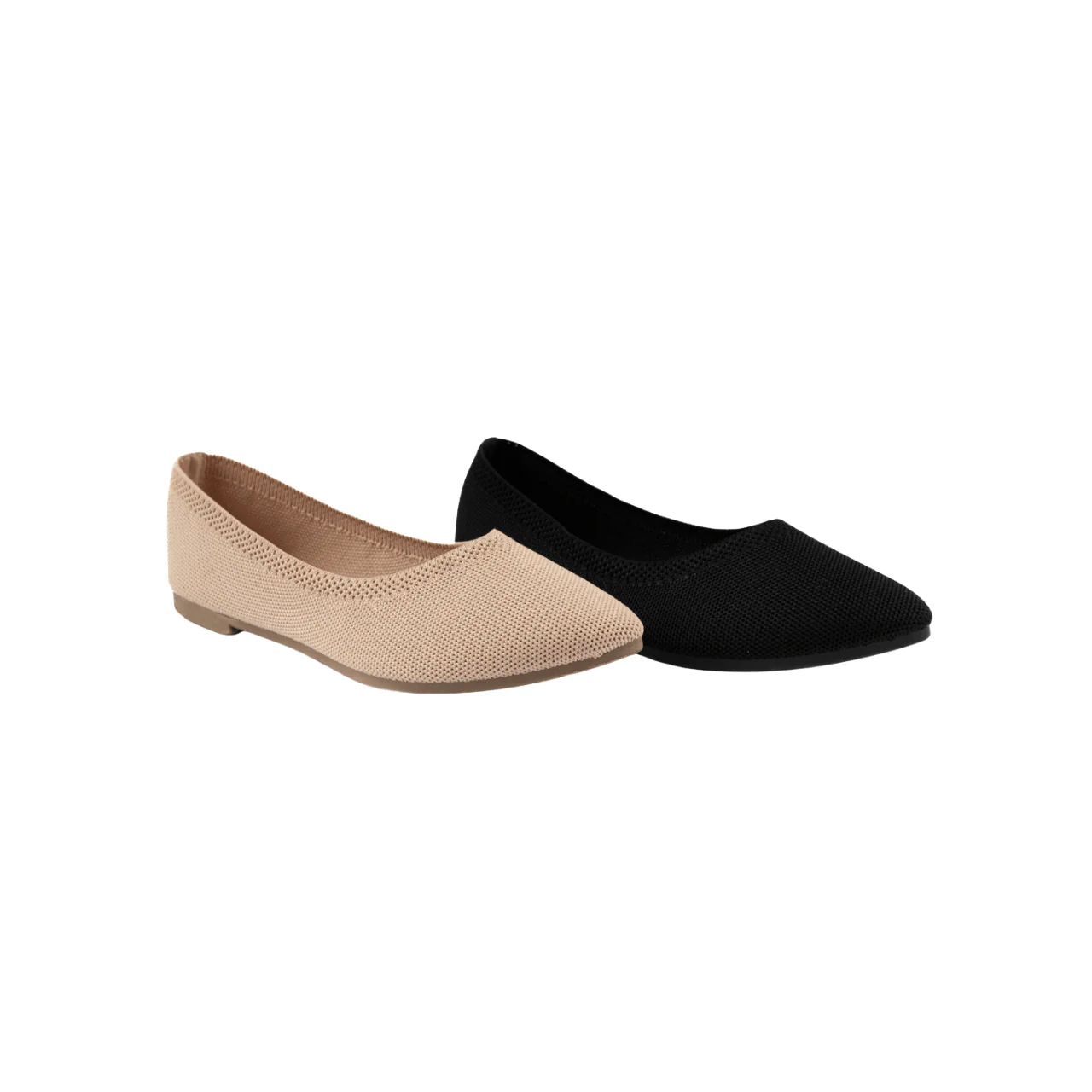 Knit Pointed Toe Ballet Flats - Image 3