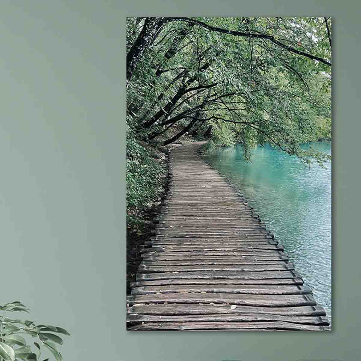 Lake Forest Path Printed Canvas