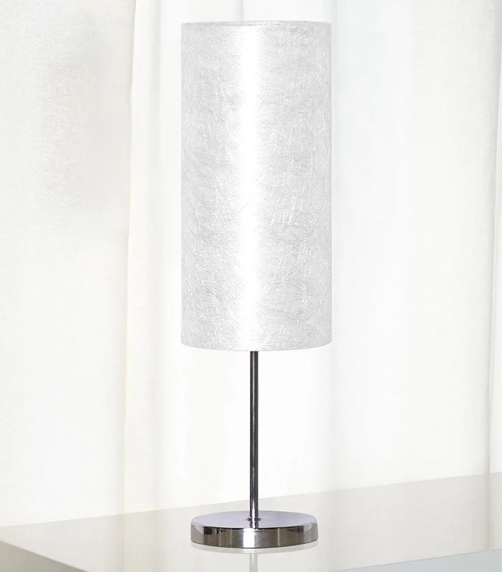 Lamp with Metal Base & Canvas Cover - Image 4