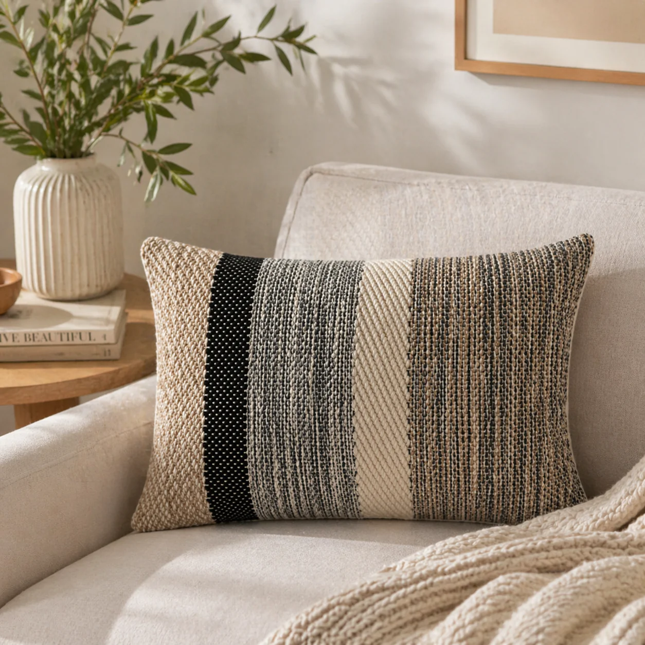LAUREN TAYLOR - CHENNAI Cotton Lumbar Cushion - Image 2