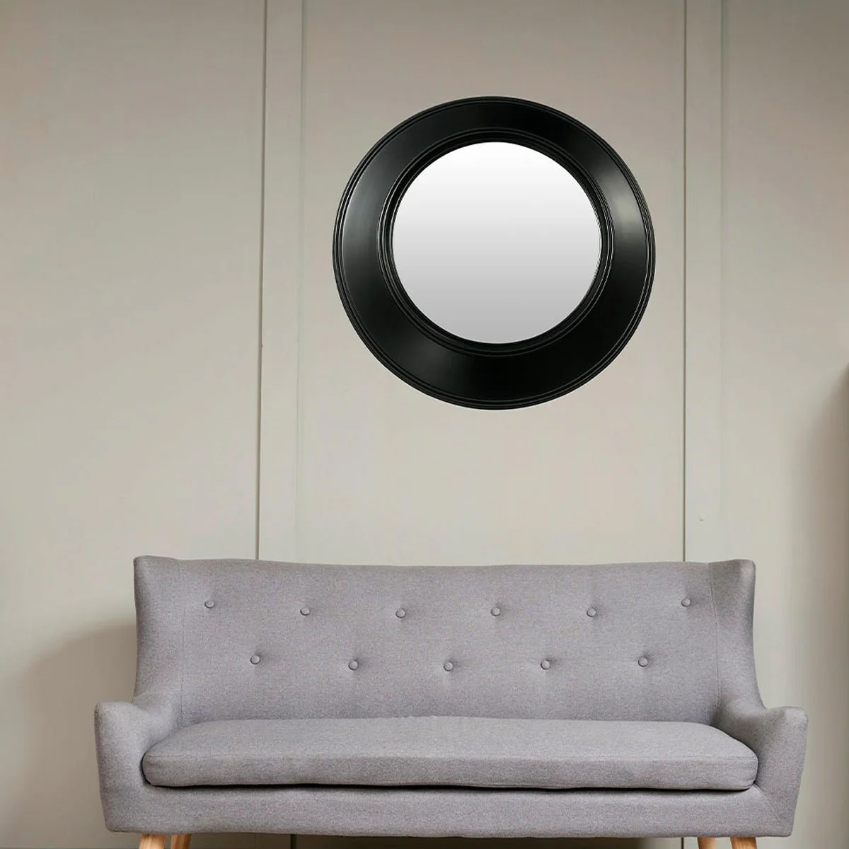Lauren Taylor - Round Mirror Black - Image 2