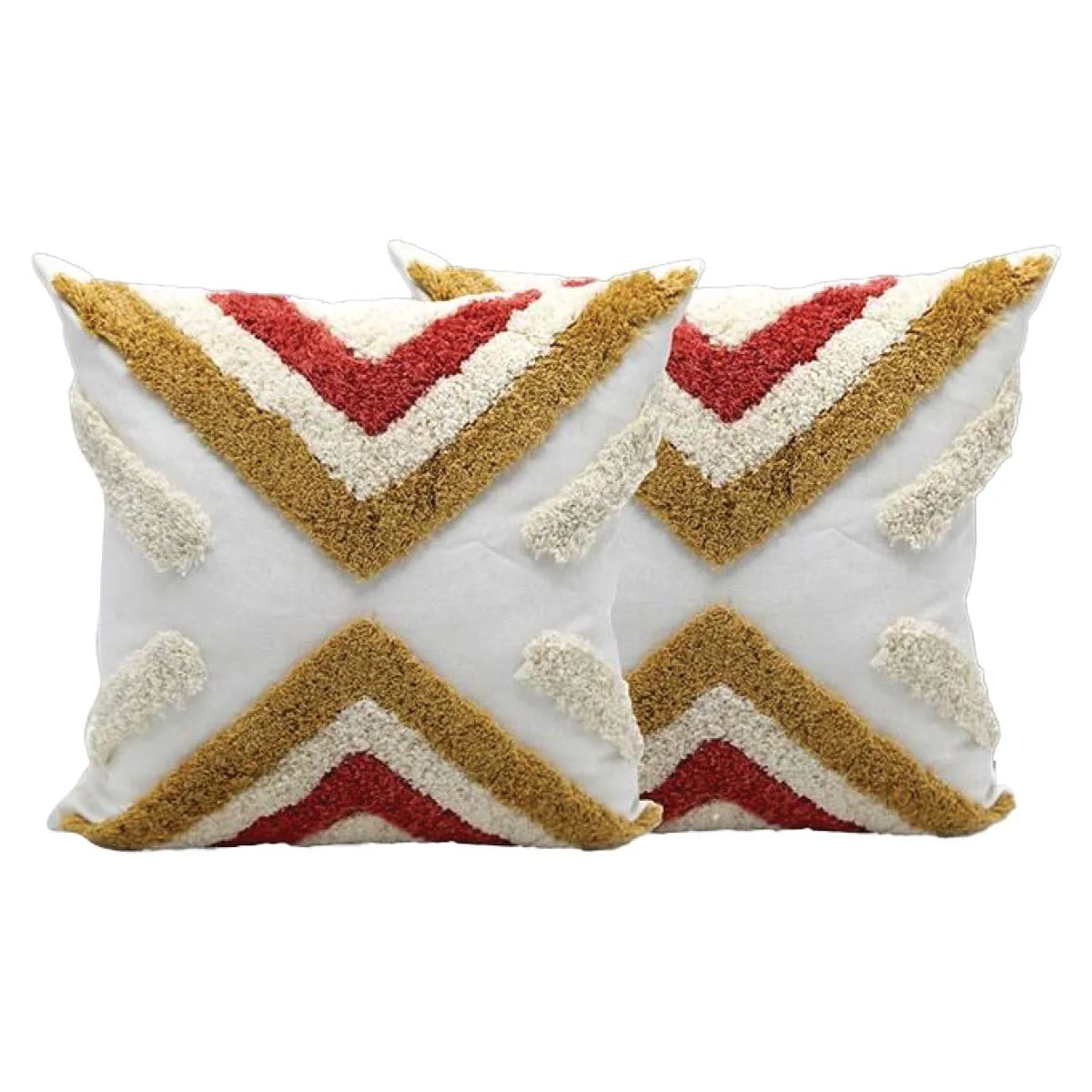 Lauren Taylor - Saffron Tufted Cotton Cushion