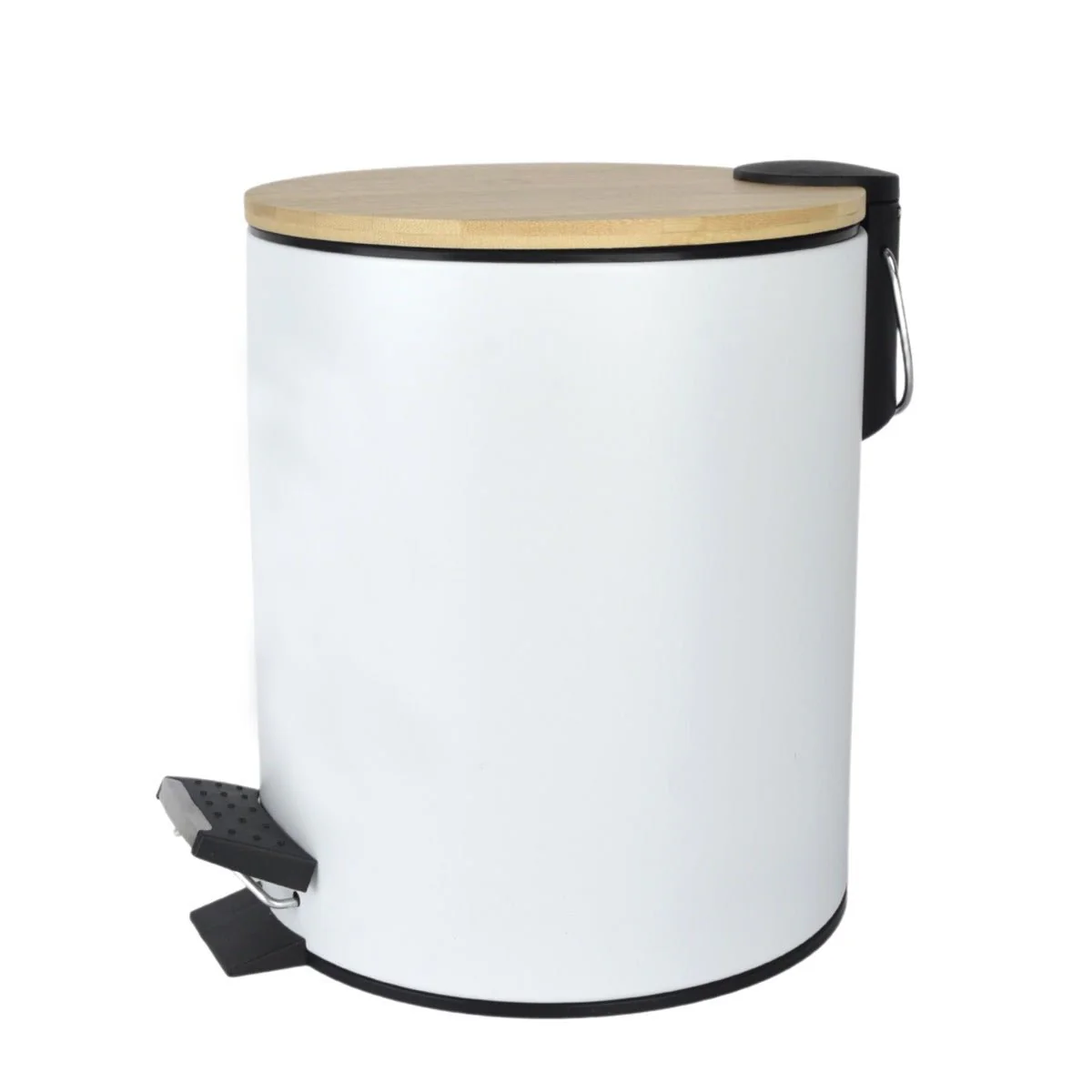 LE SPA - Waste Bin Metal With Bamboo Lid - Image 2