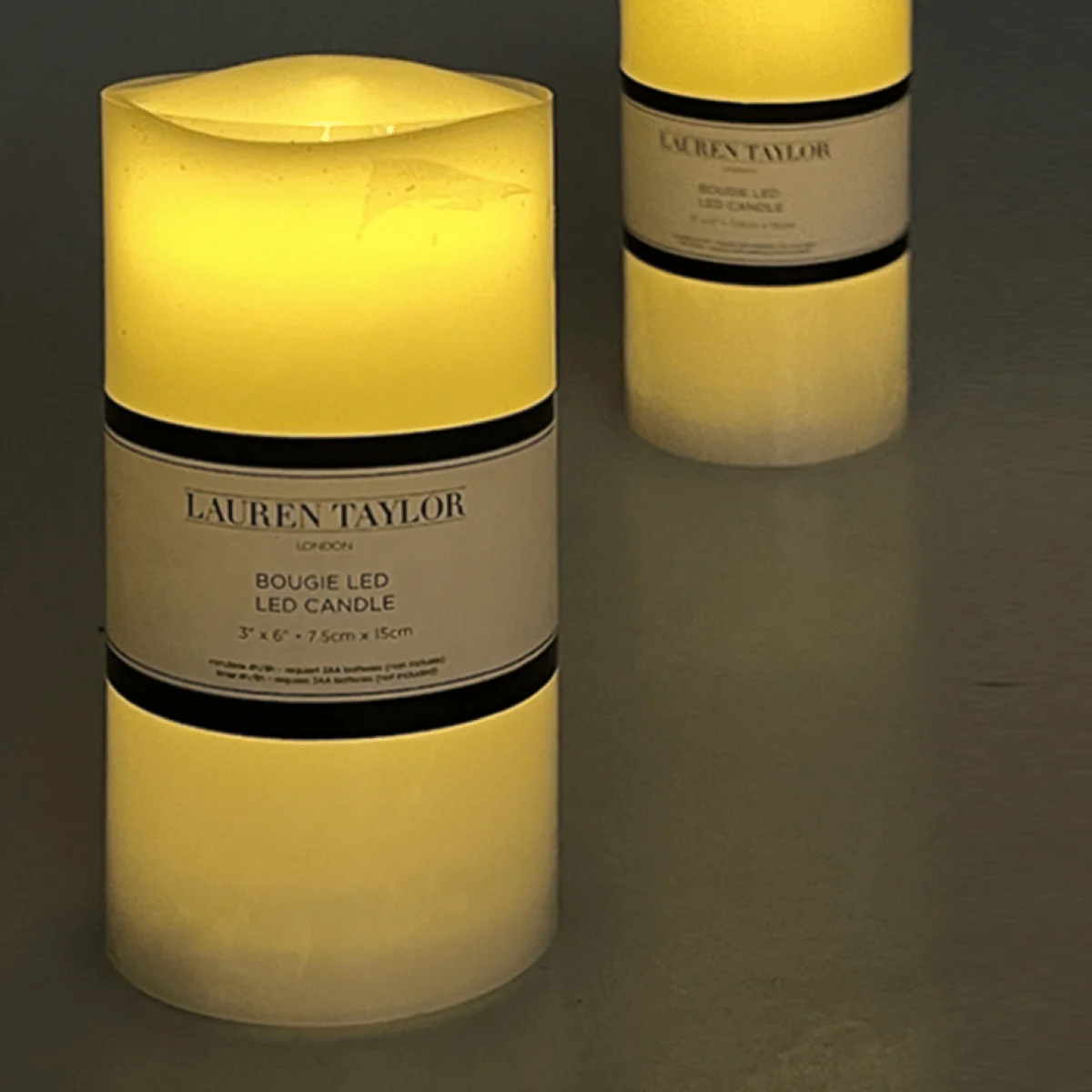 Lauren Taylor | Flameless White LED Candle with timer