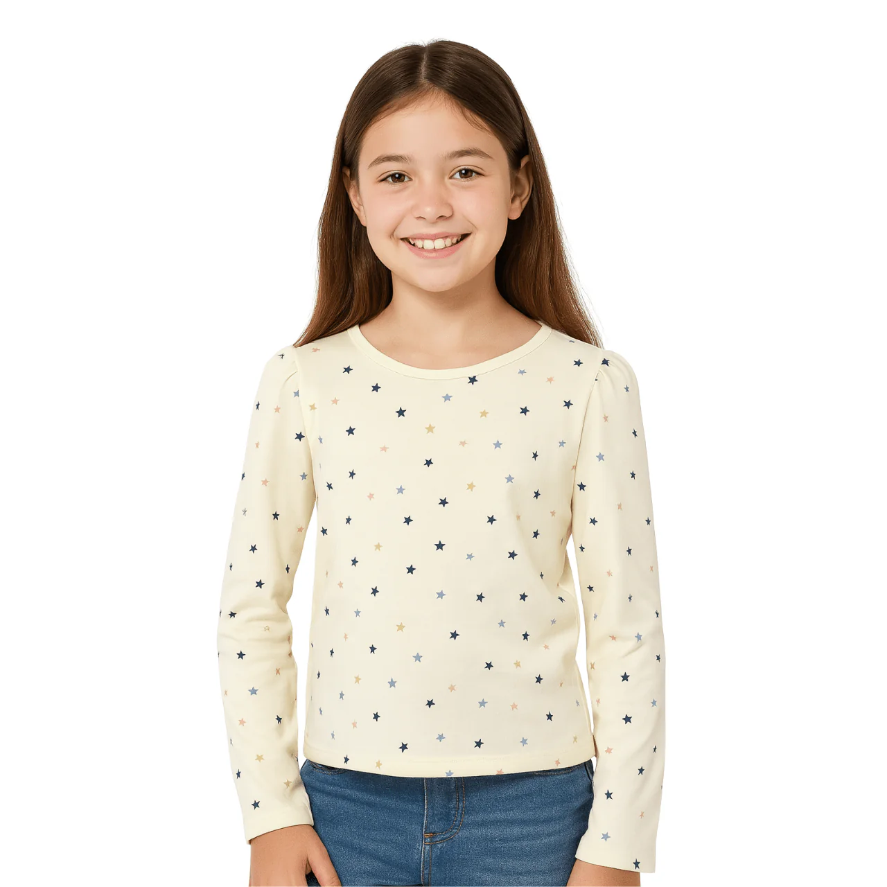 Long Sleeve Puff Shoulder Tee