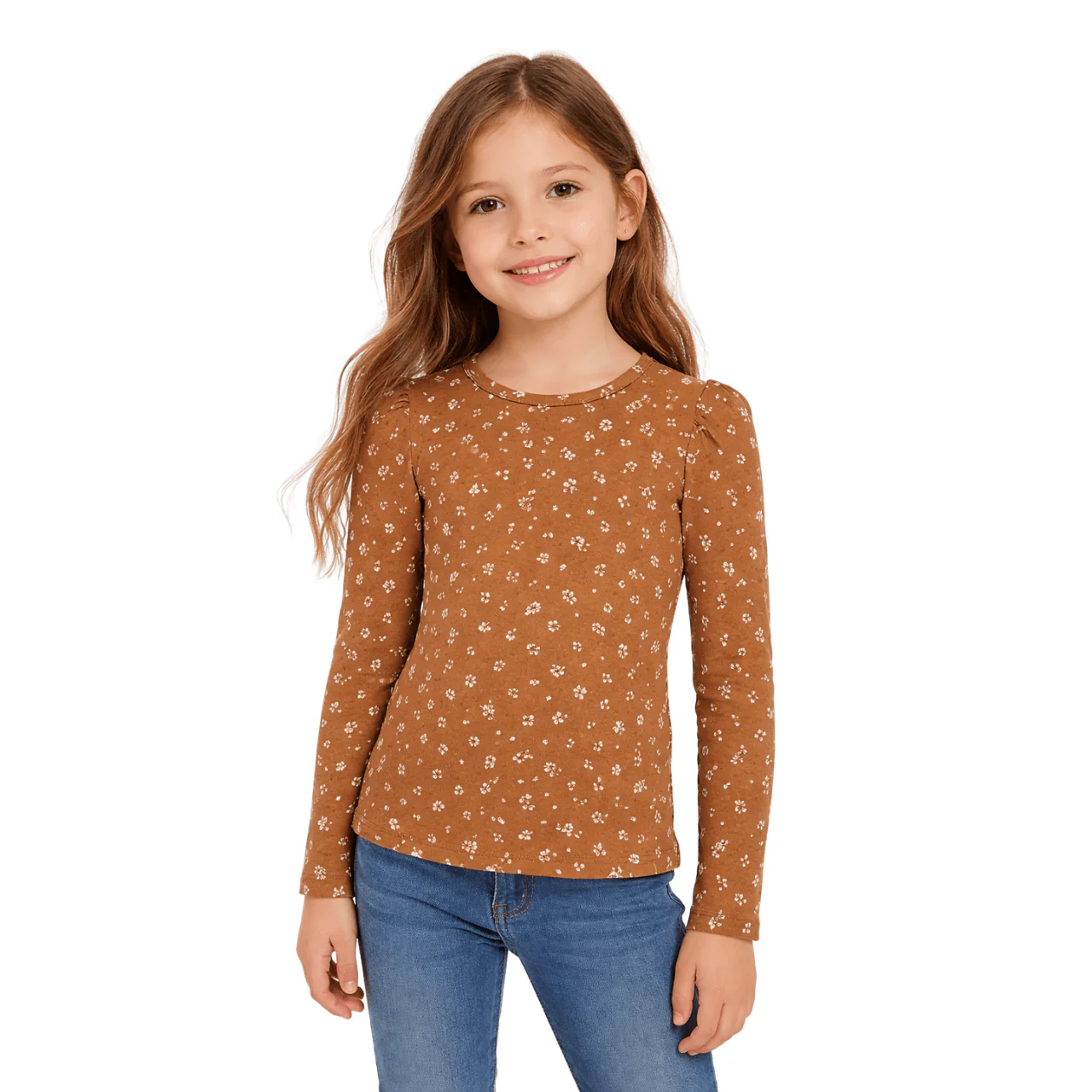 Long Sleeve Puff Shoulder Tee - Image 2