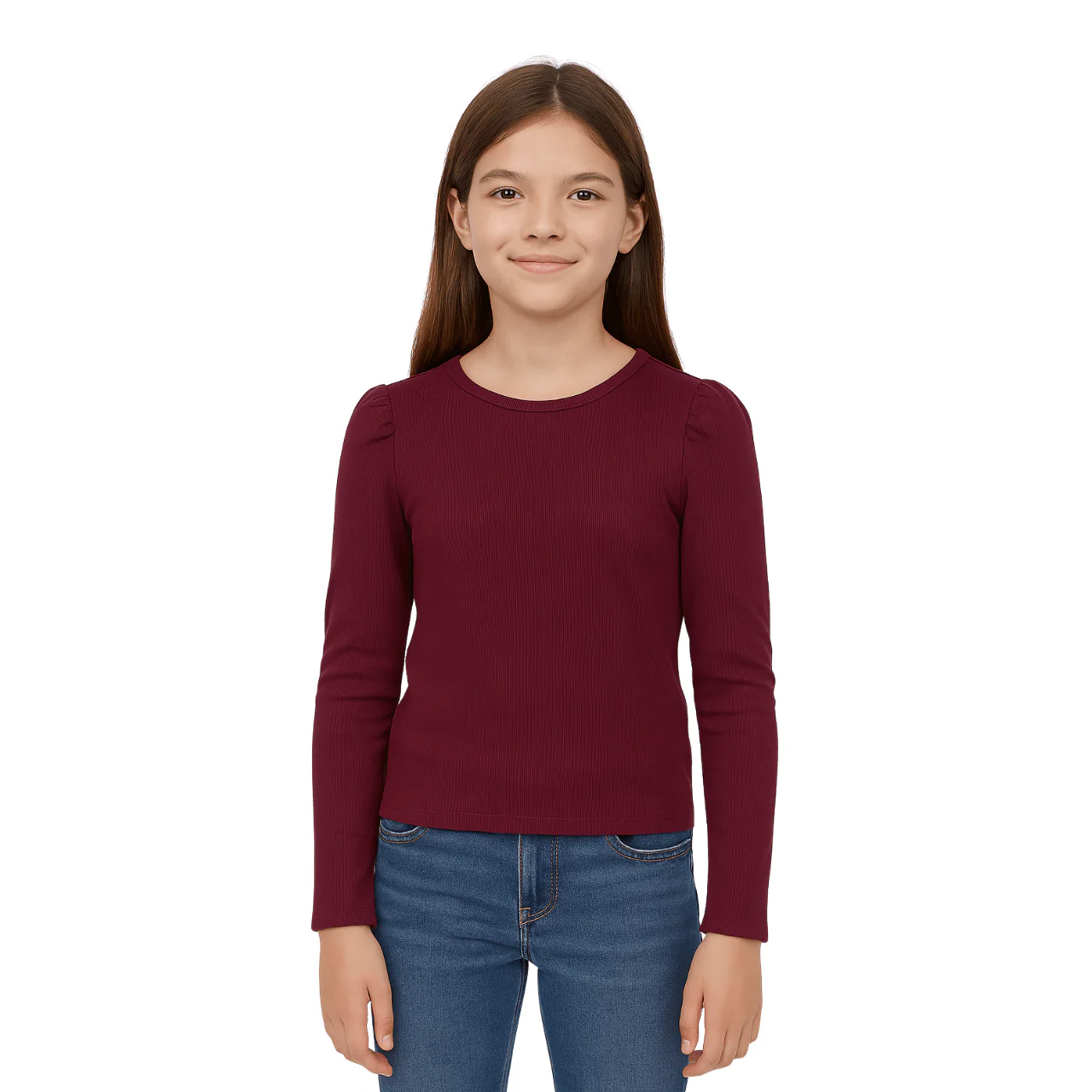 Long Sleeve Puff Shoulder Tee - Image 3