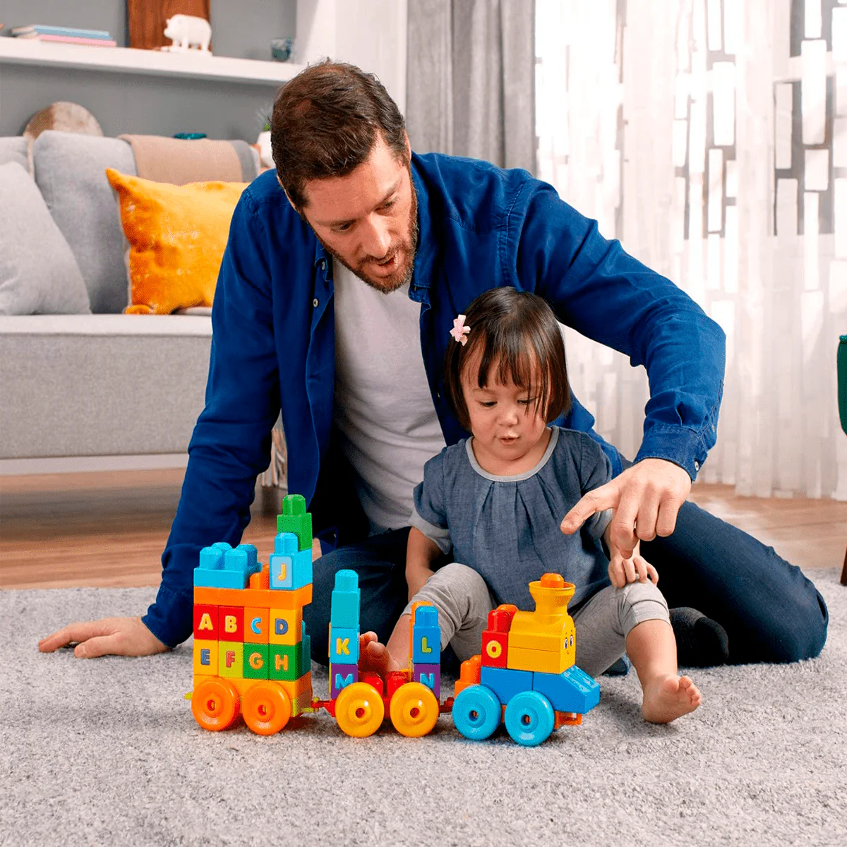 Mega Bloks- ABC Musical Train 50pcs - Image 3