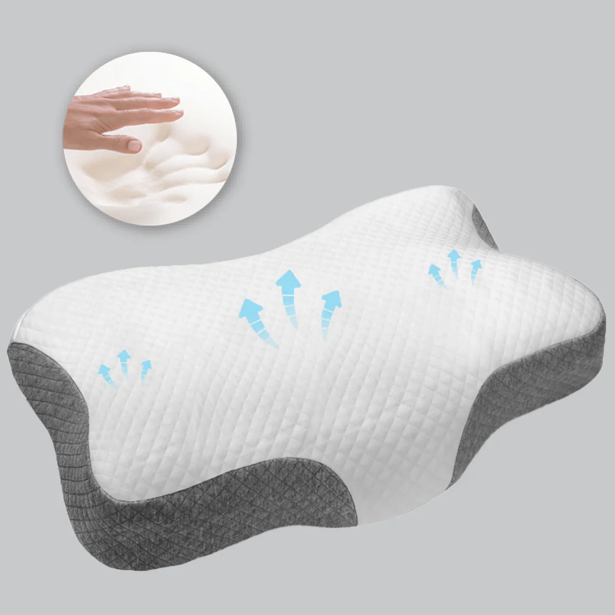 Therapeutic Memory Foam Pillow 19x30x4””