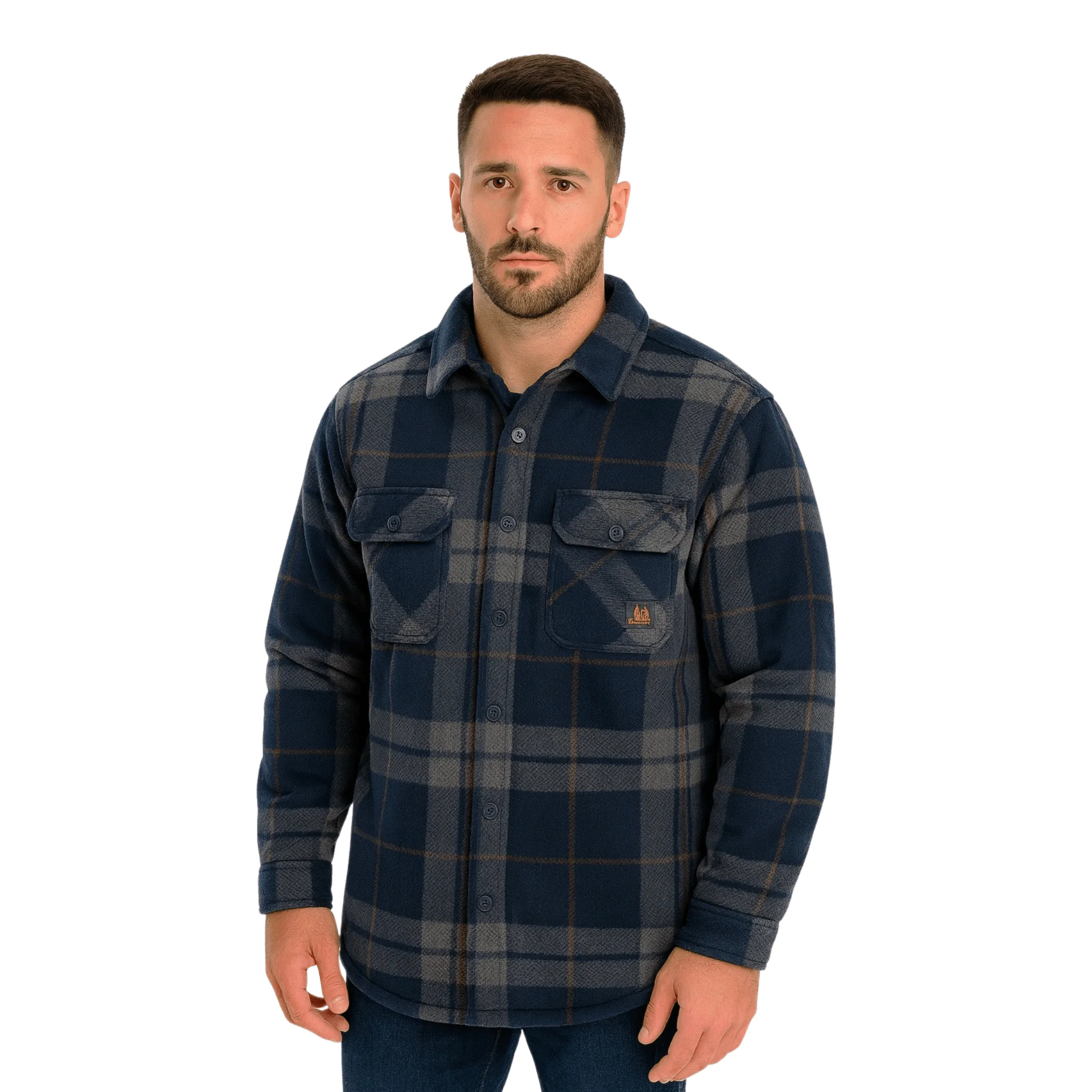 Men’s Plaid Flannel Overshirt - Image 2