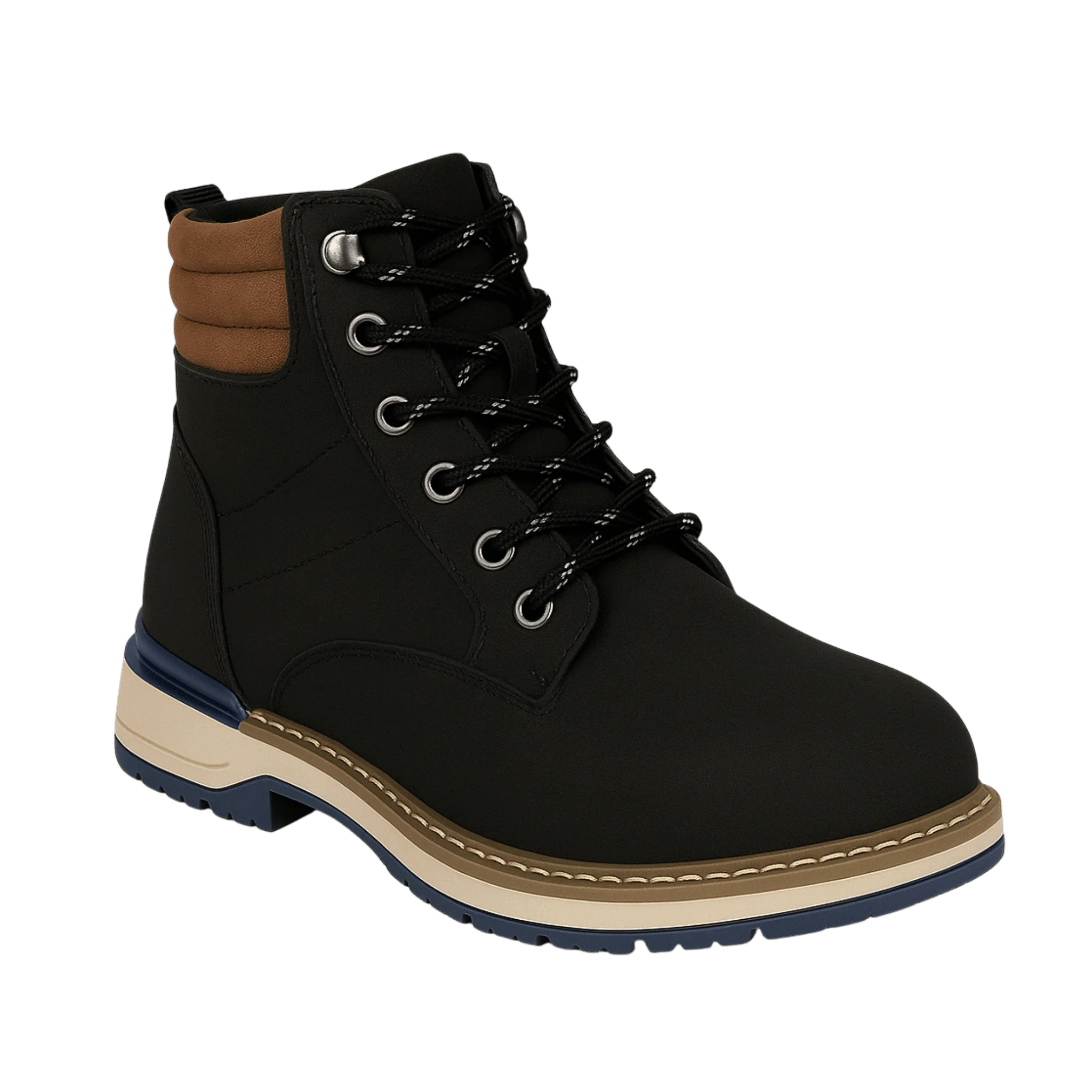 Men’s Lace-Up Faux-Leather Boot – Durable Casual Ankle Boot for Everyday Wear - Image 2