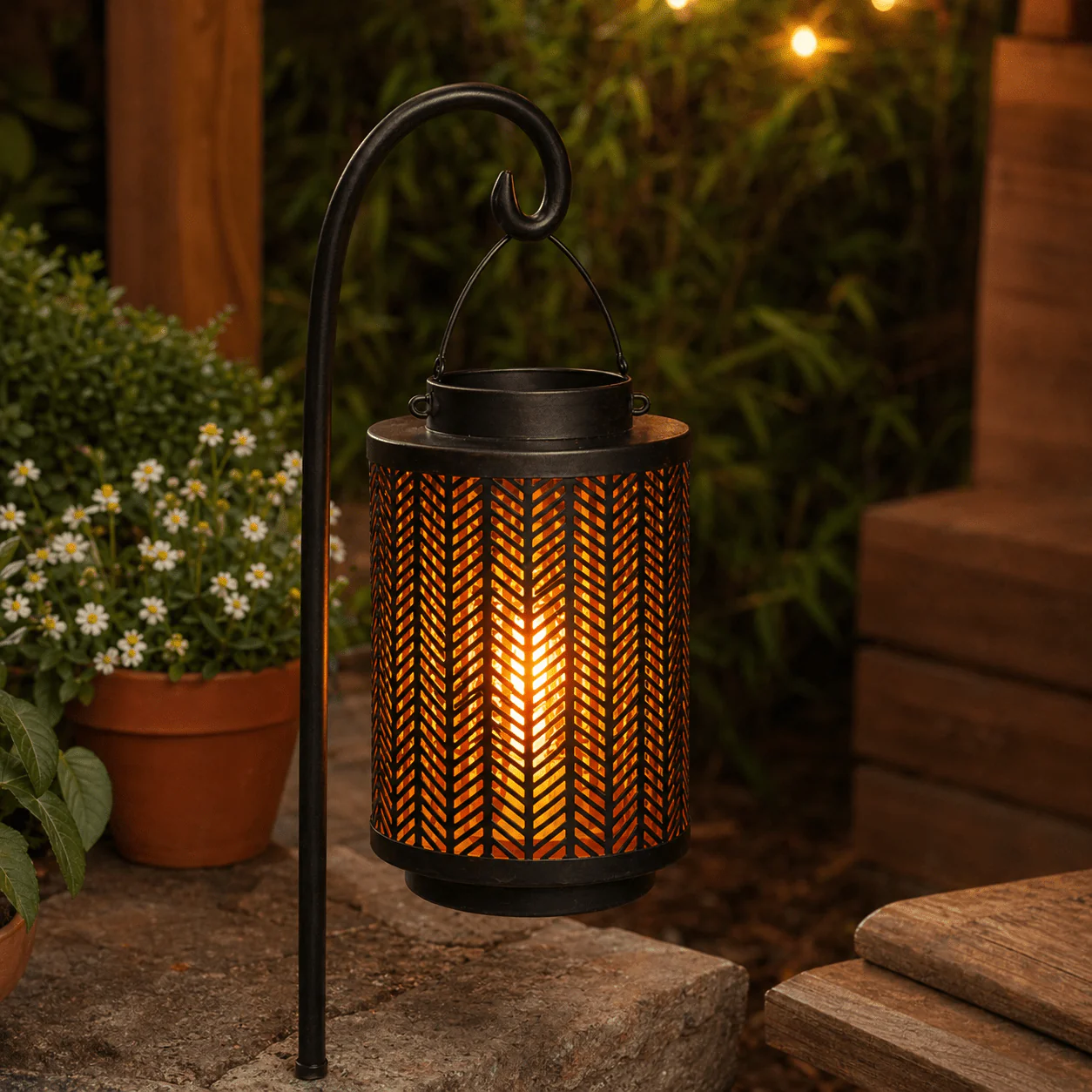 Metal Filigree Lantern – 24 cm