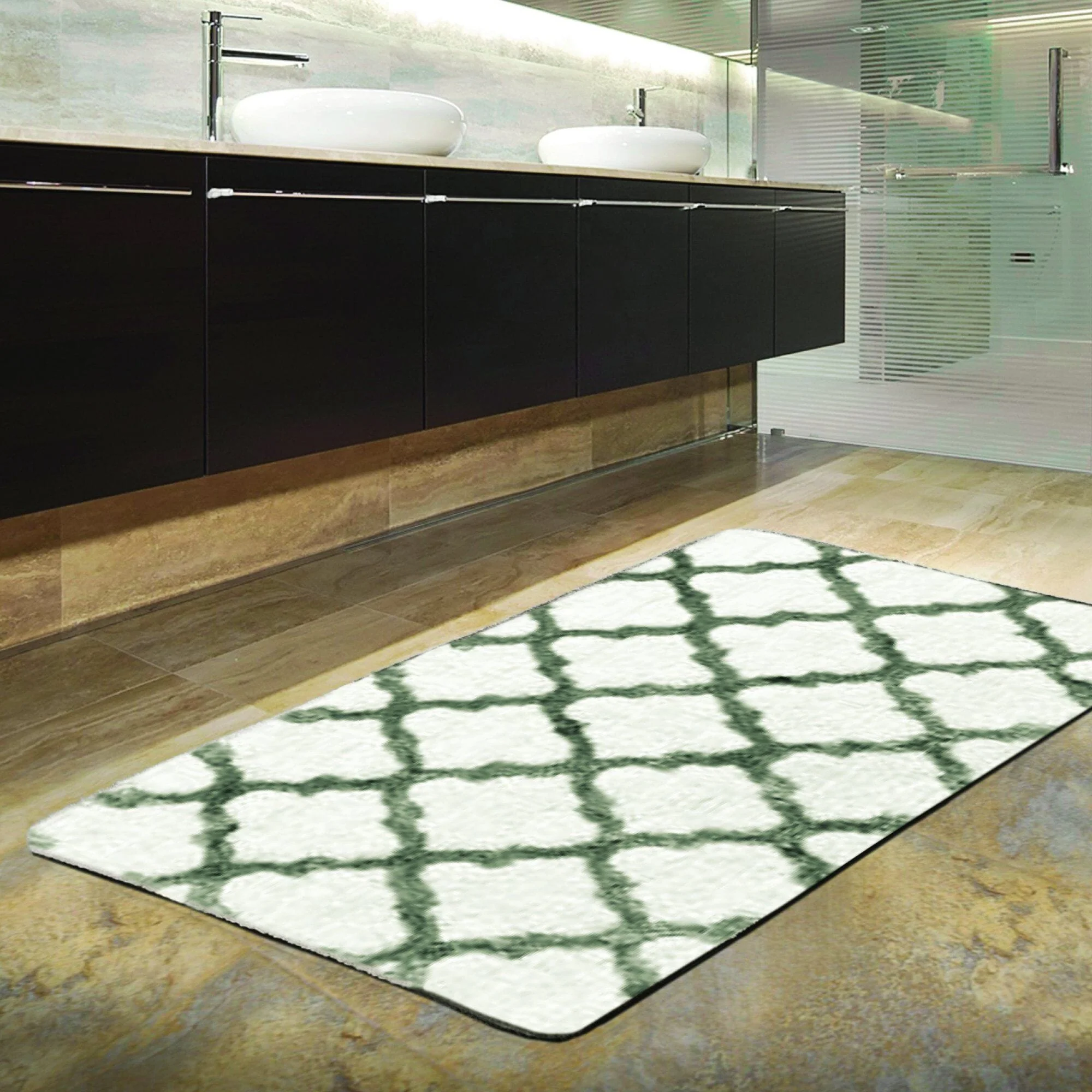 Midnight Blue Damien Assorted Bath Mat 20x30” - Image 3