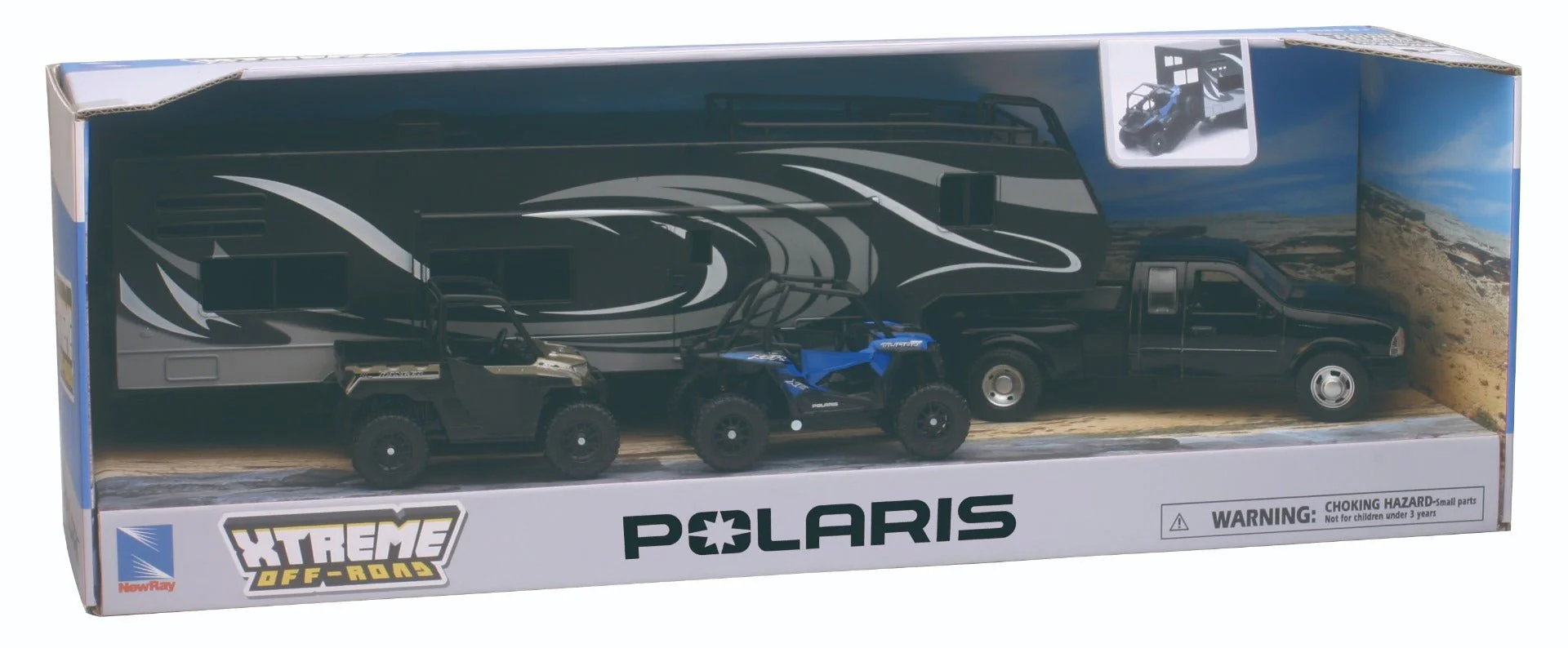 Mini Dc Polaris - Ranger RZR with Camping Van Playset - Image 2