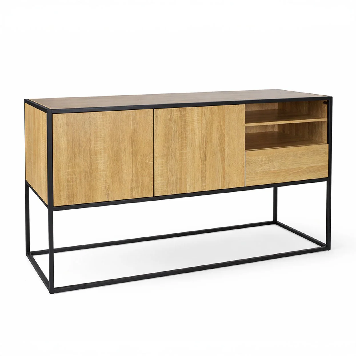 Modern Wood & Metal Sideboard - Image 2