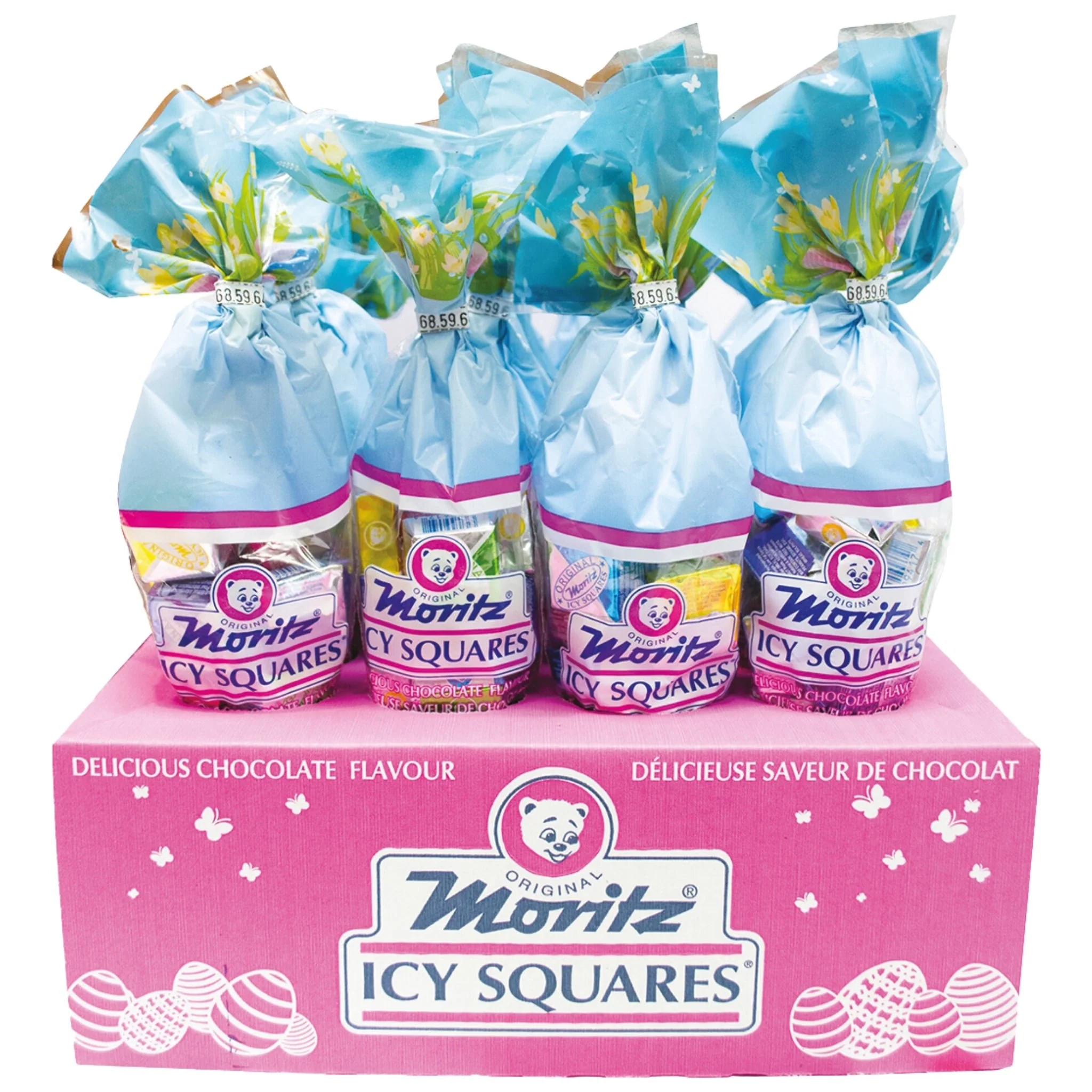 Monitz Icy Squares Chocolate Candy – Easter Bag 200 g - Image 2