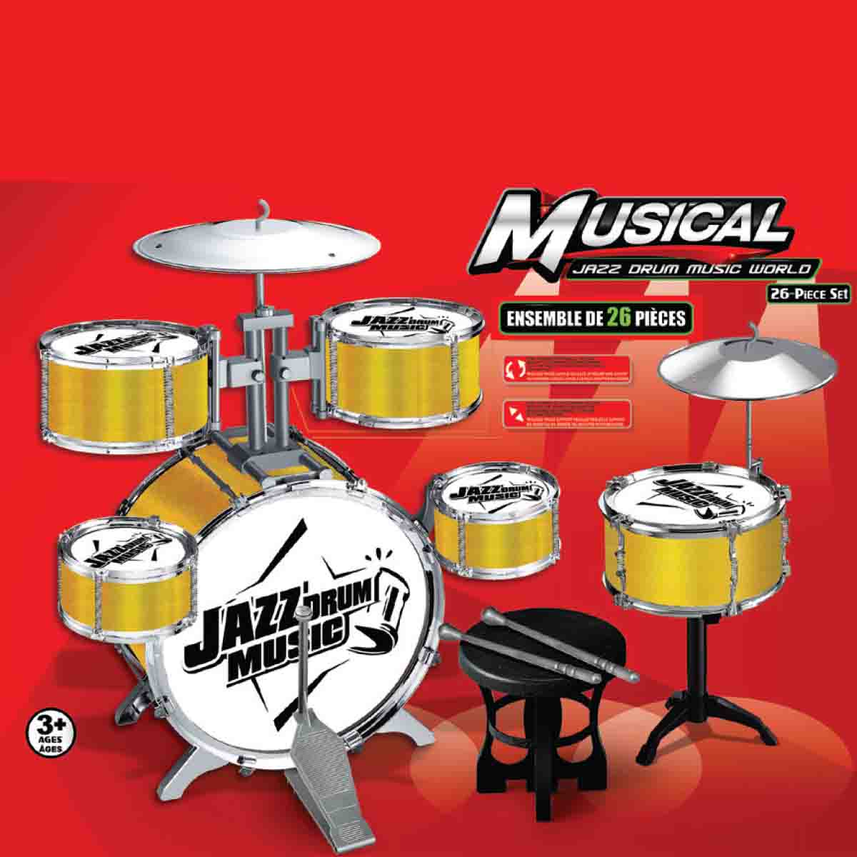 Musical Drums Set 26 Pieces