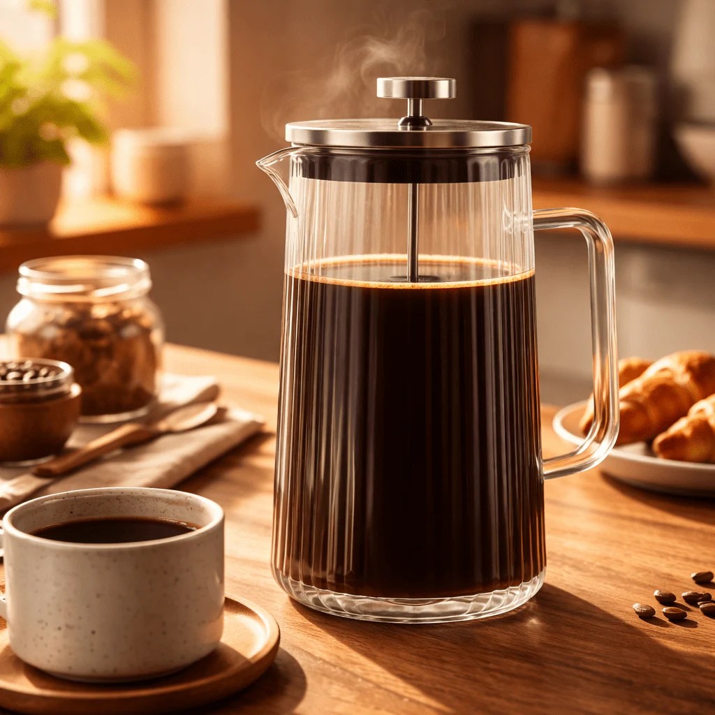 NUVO Ribbed French Press 600 ml - Image 2