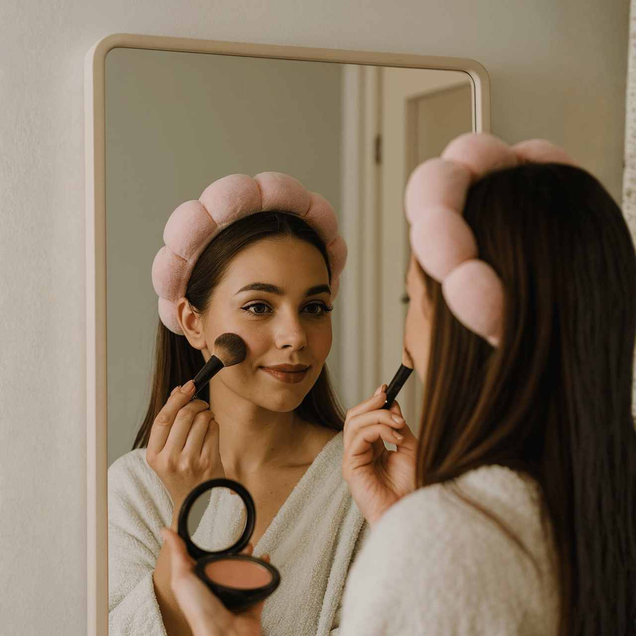 Padded Beauty Headband – Soft Pink - Image 3