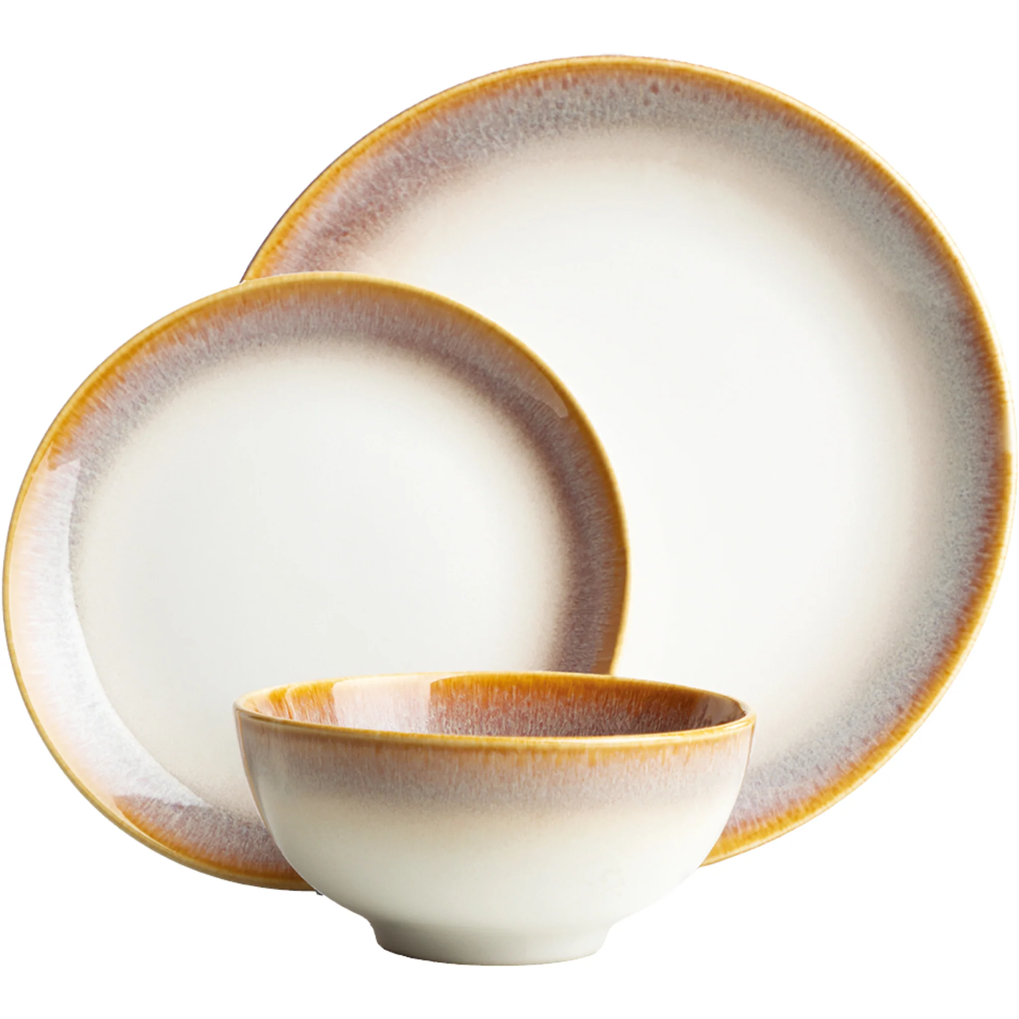 PEARL - 12 Piece Dinner Sets Stoneware Reactive