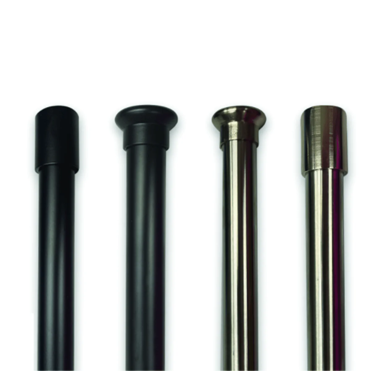 Pole Set Bright Nickel Basic Cylinder - Image 4