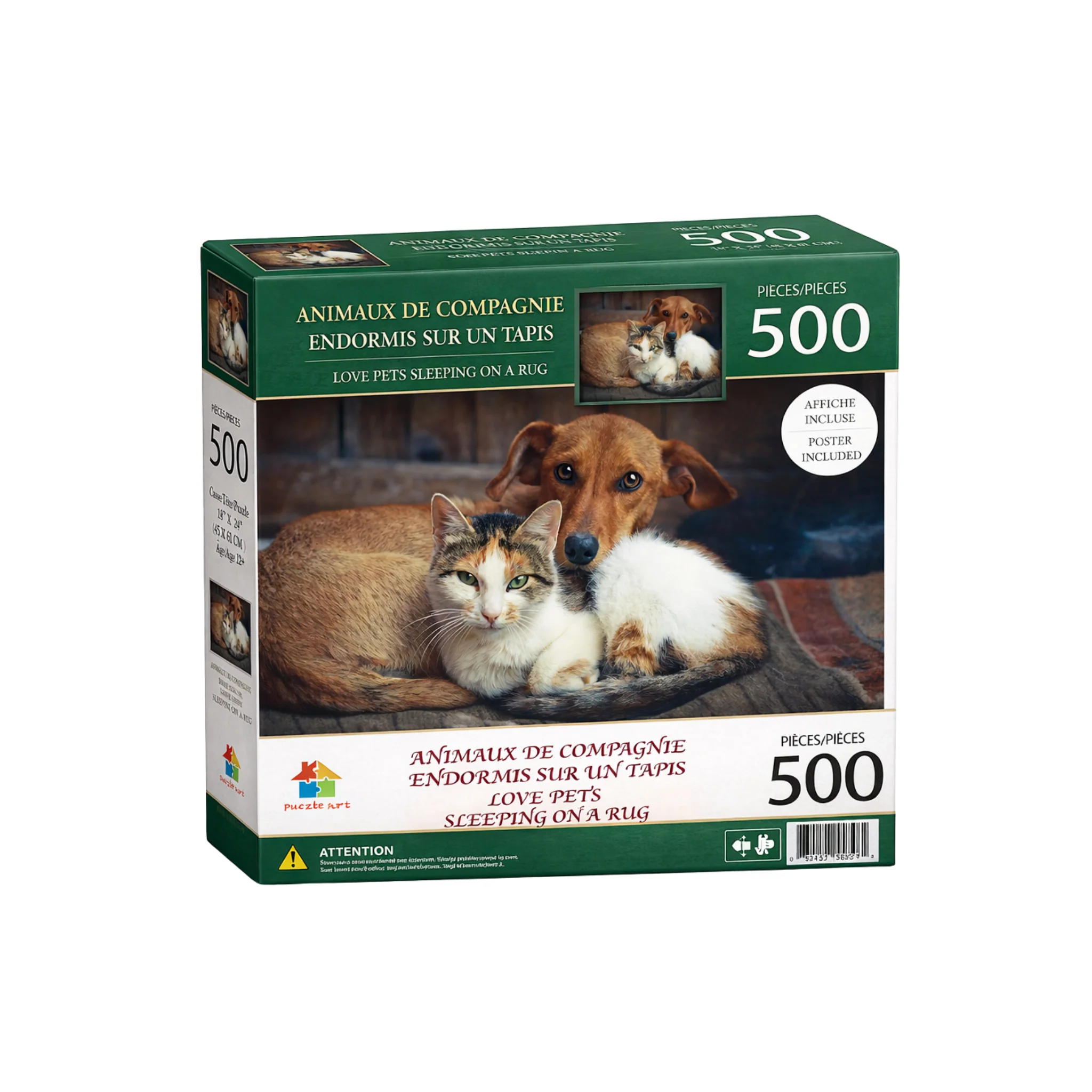 Premium Landscape & Animal Puzzle – 300, 500 or 1000 Pieces (Poster Included) - Image 36