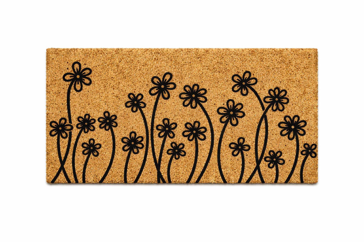 Printed Coir Door Mat with PVC Backing – Natural Entry Mat (45 x 75 cm) - Image 4