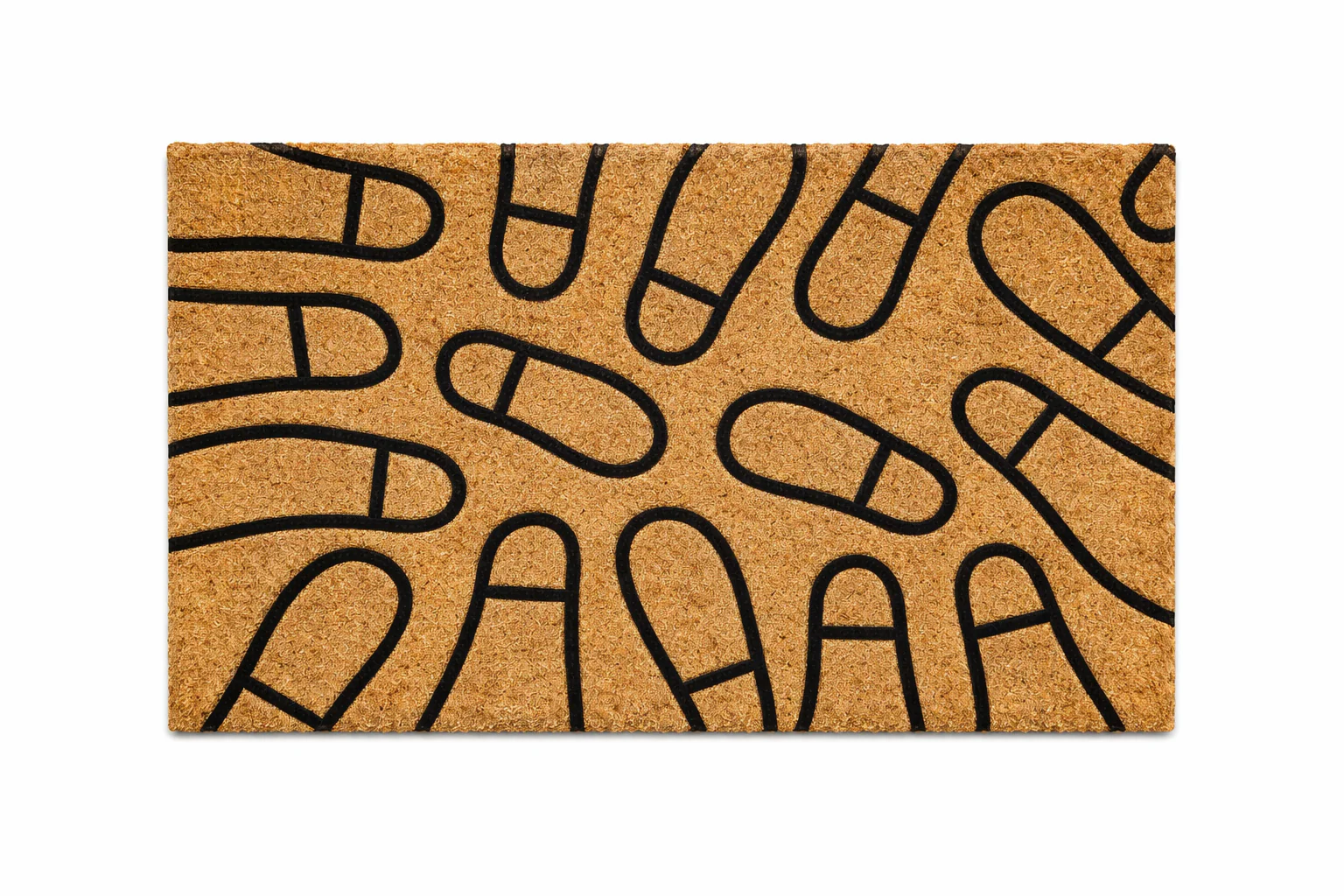 Printed Coir Door Mat with PVC Backing – Natural Entry Mat (45 x 75 cm) - Image 5