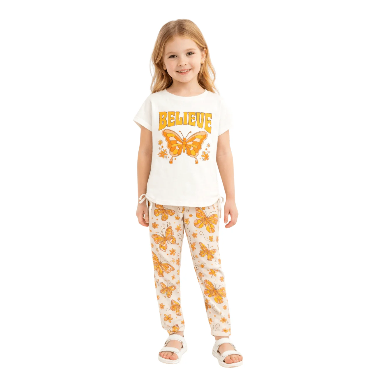 Printed Graphic Tee & Legging Set