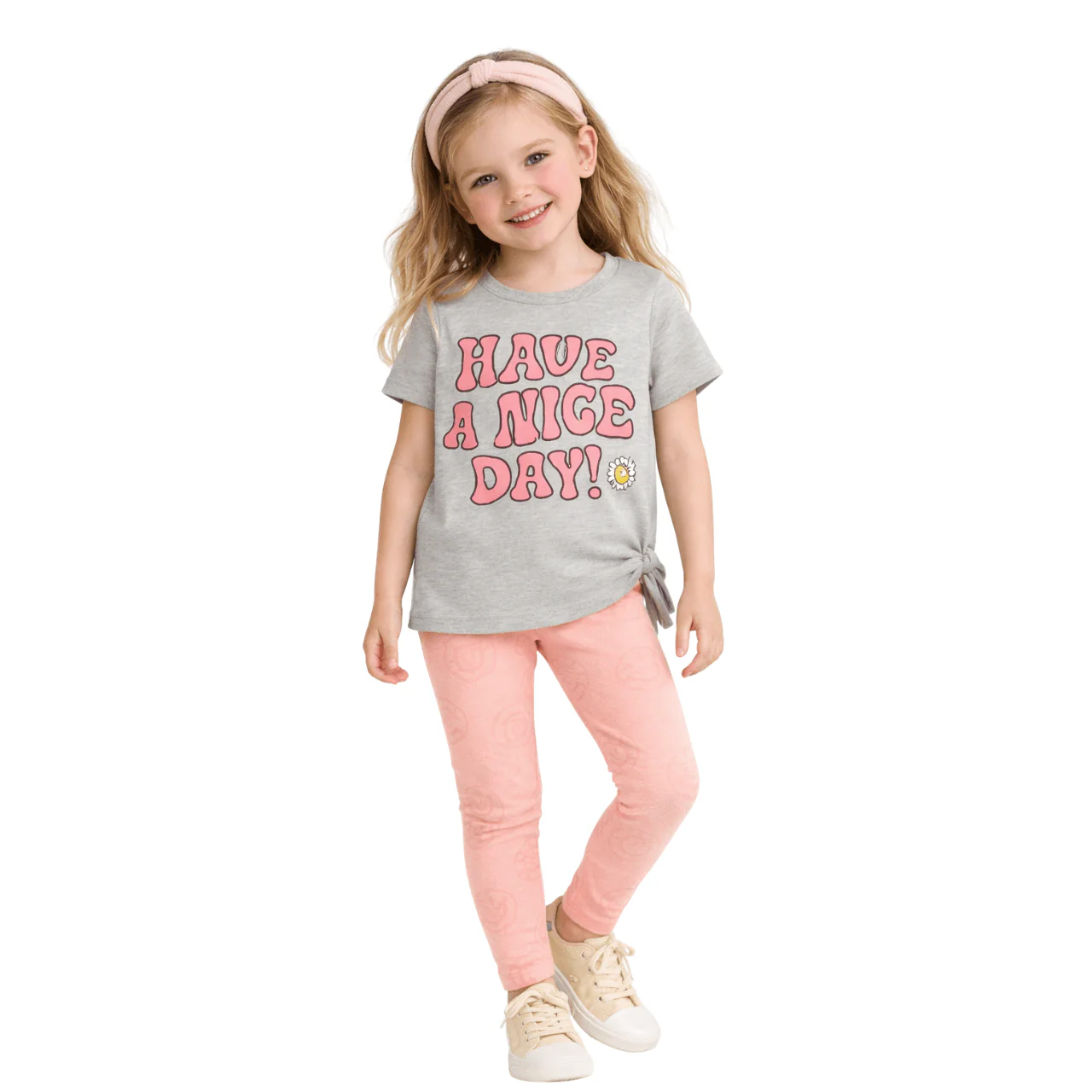 Printed Graphic Tee & Legging Set - Image 3