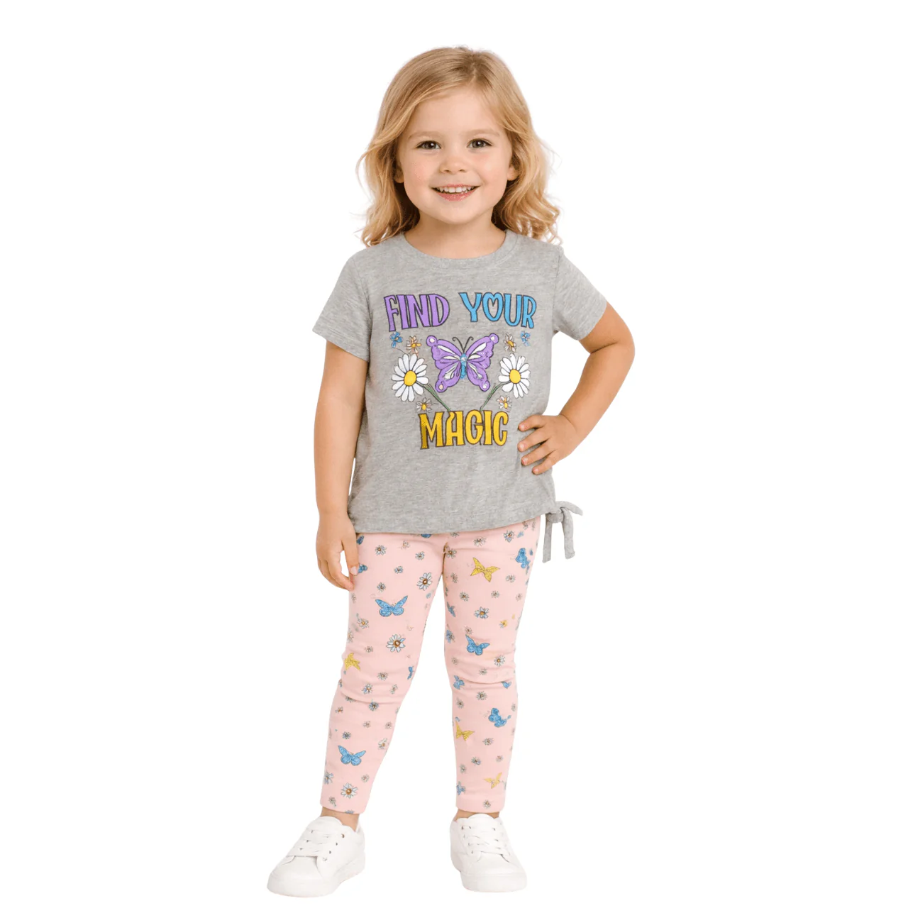 Printed Graphic Tee & Legging Set - Image 7