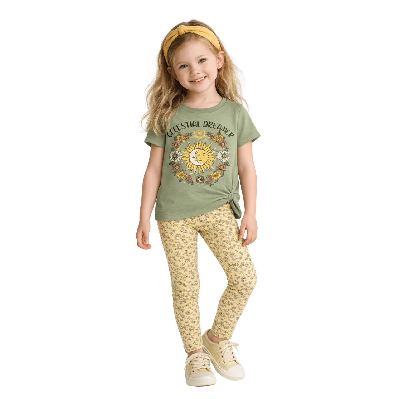 Printed Graphic Tee & Legging Set - Image 8