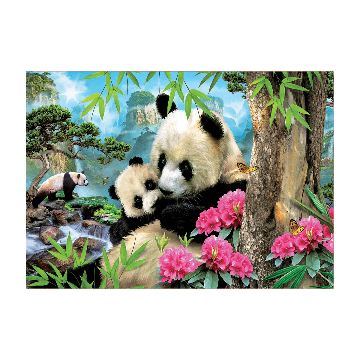 Puzzle 1000pcs Pandas - Image 2
