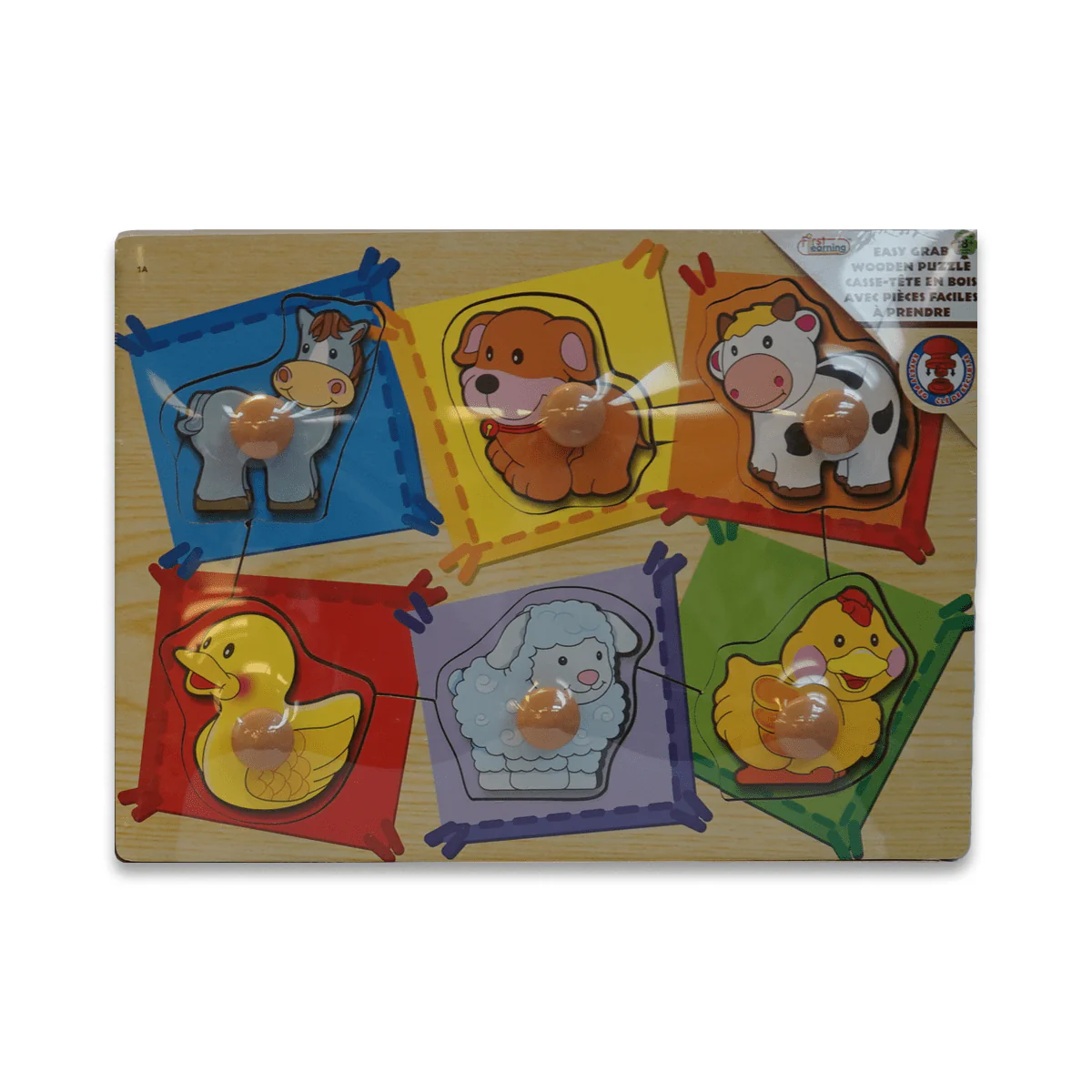 Puzzle Wooden Easy Grab 8 Pcs In Display - Image 3