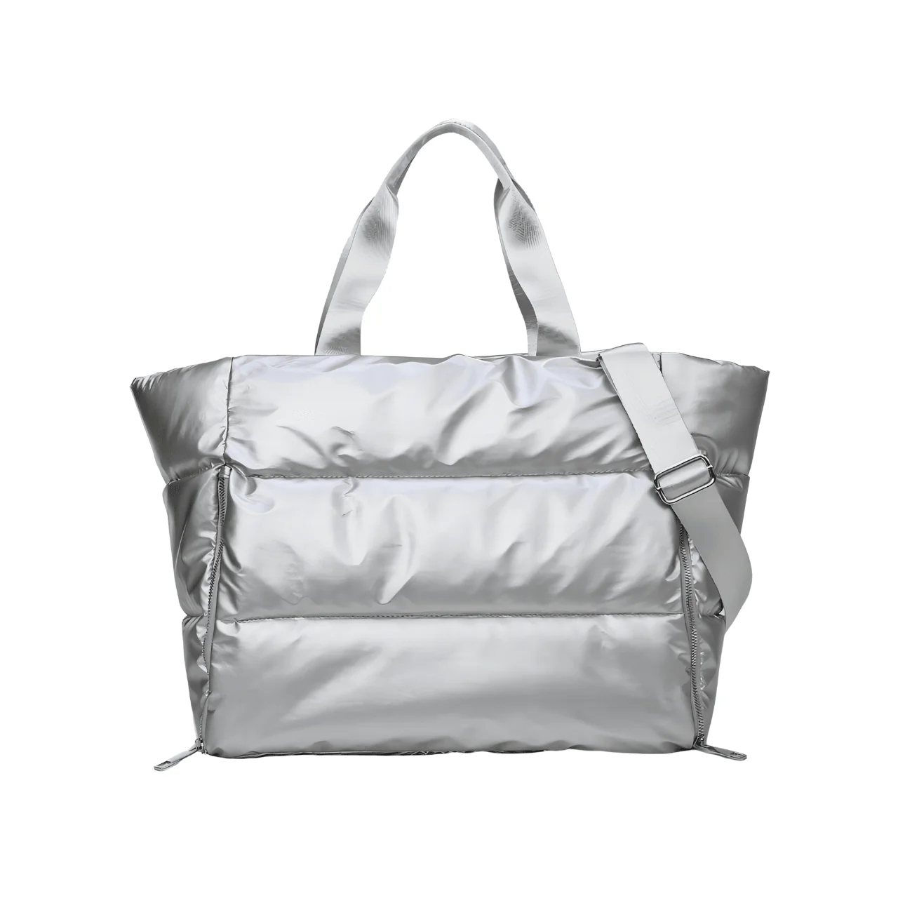 Quilted Oversized Utility Tote Bag - Image 4