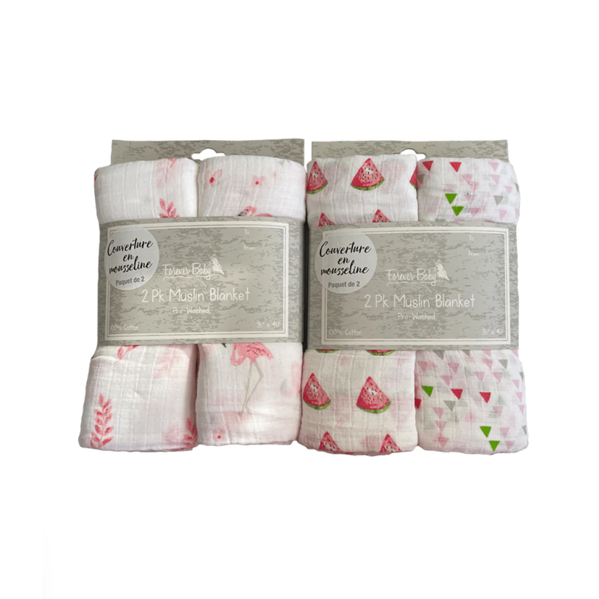 Receiving 2pk Blankets Muslin