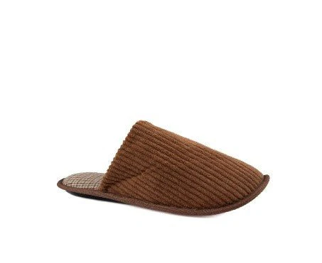 Ribbed Corduroy Slip-On Slippers - Image 2