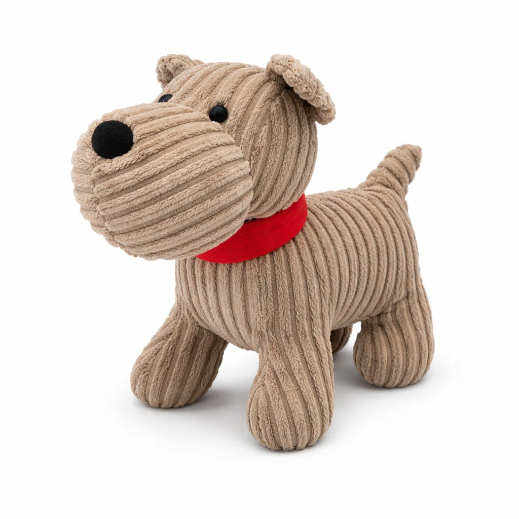 Ribbed Dog Fabric Door Stopper